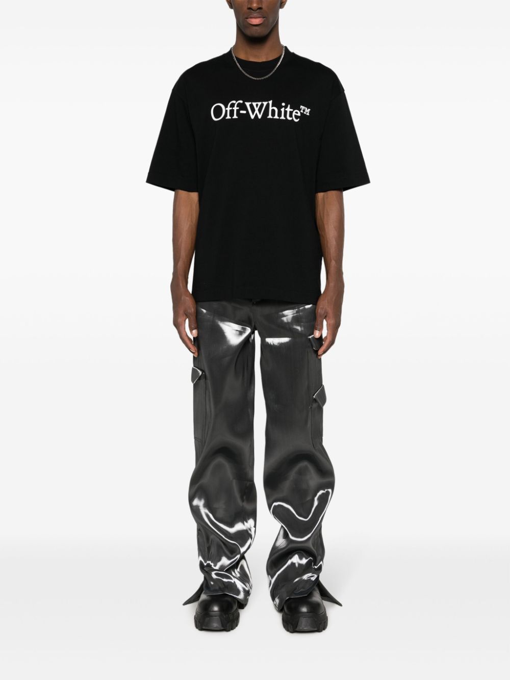 Off-White Logo T-Shirt & Polo - Black image 4