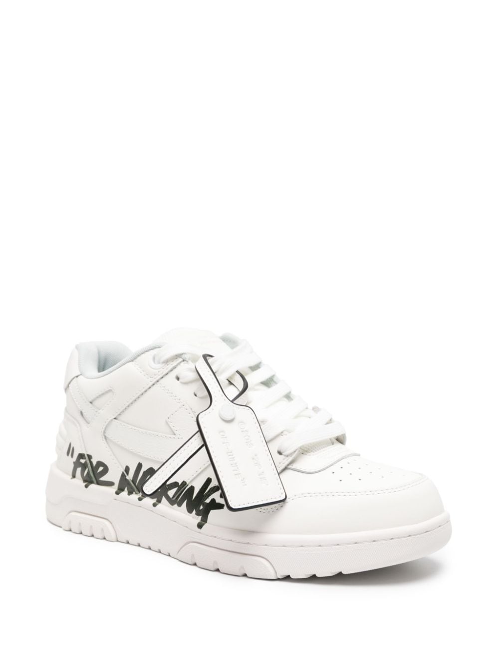 Off-White Low Top Sneakers with Signature Arrows Motif image 1