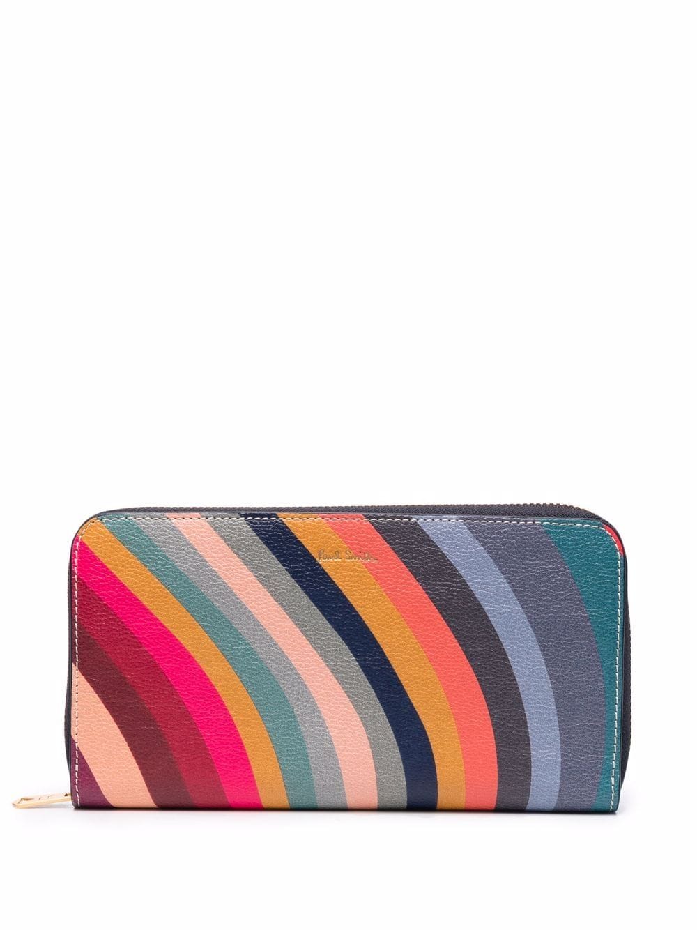 Paul Smith Multicolor Swirl Print Leather Wallet image 0