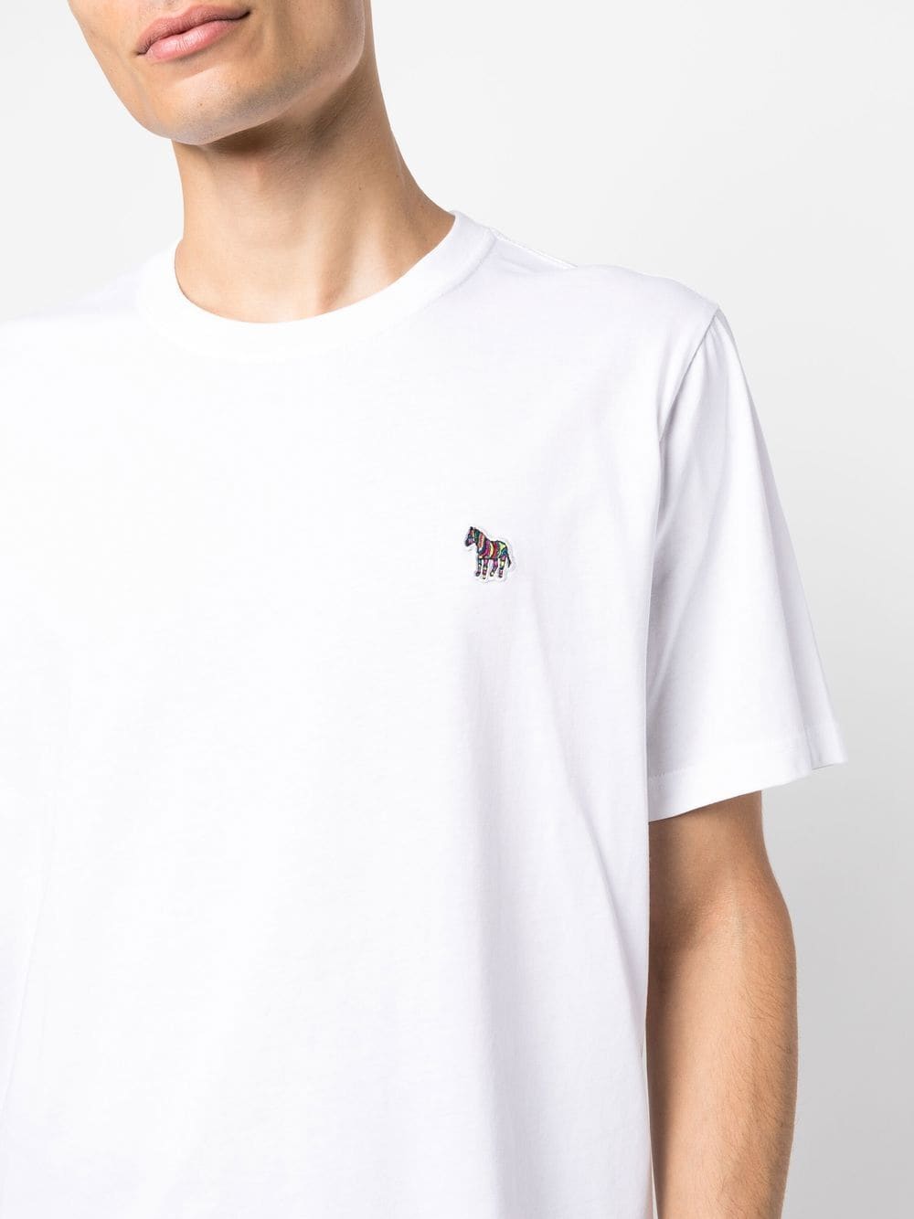 PS By Paul Smith White T-Shirt with Logo Print image 4