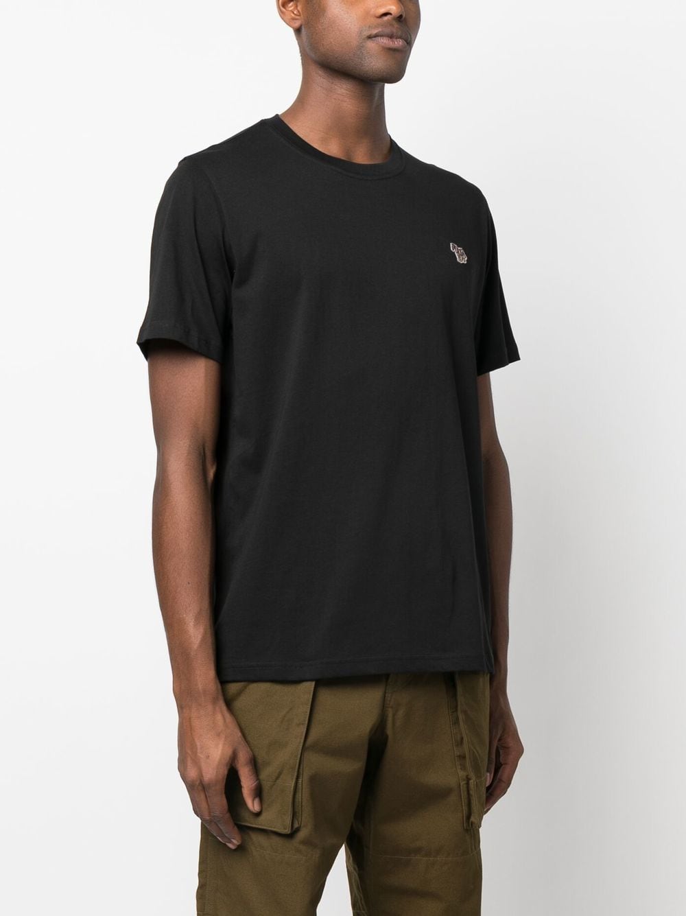 PS By Paul Smith Black T-Shirt with Logo Patch image 1