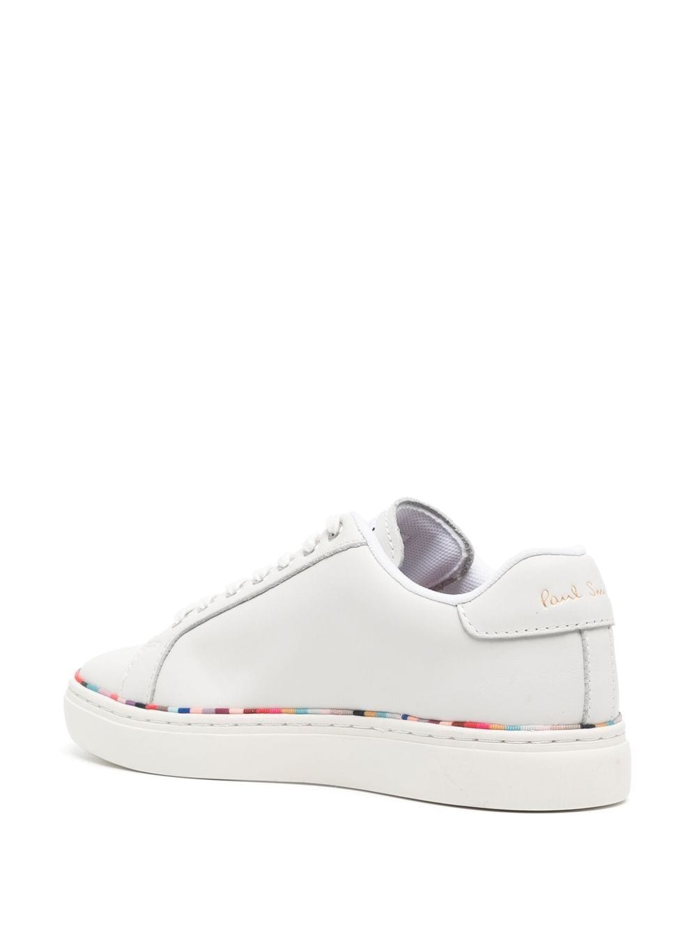 Paul Smith White Leather Sneakers with Logo Detail image 2