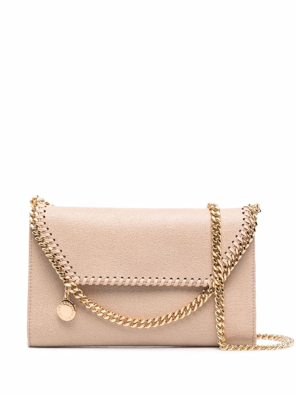 Stella McCartney Beige Vegan Leather Falabella Mini Crossbody Bag image 0