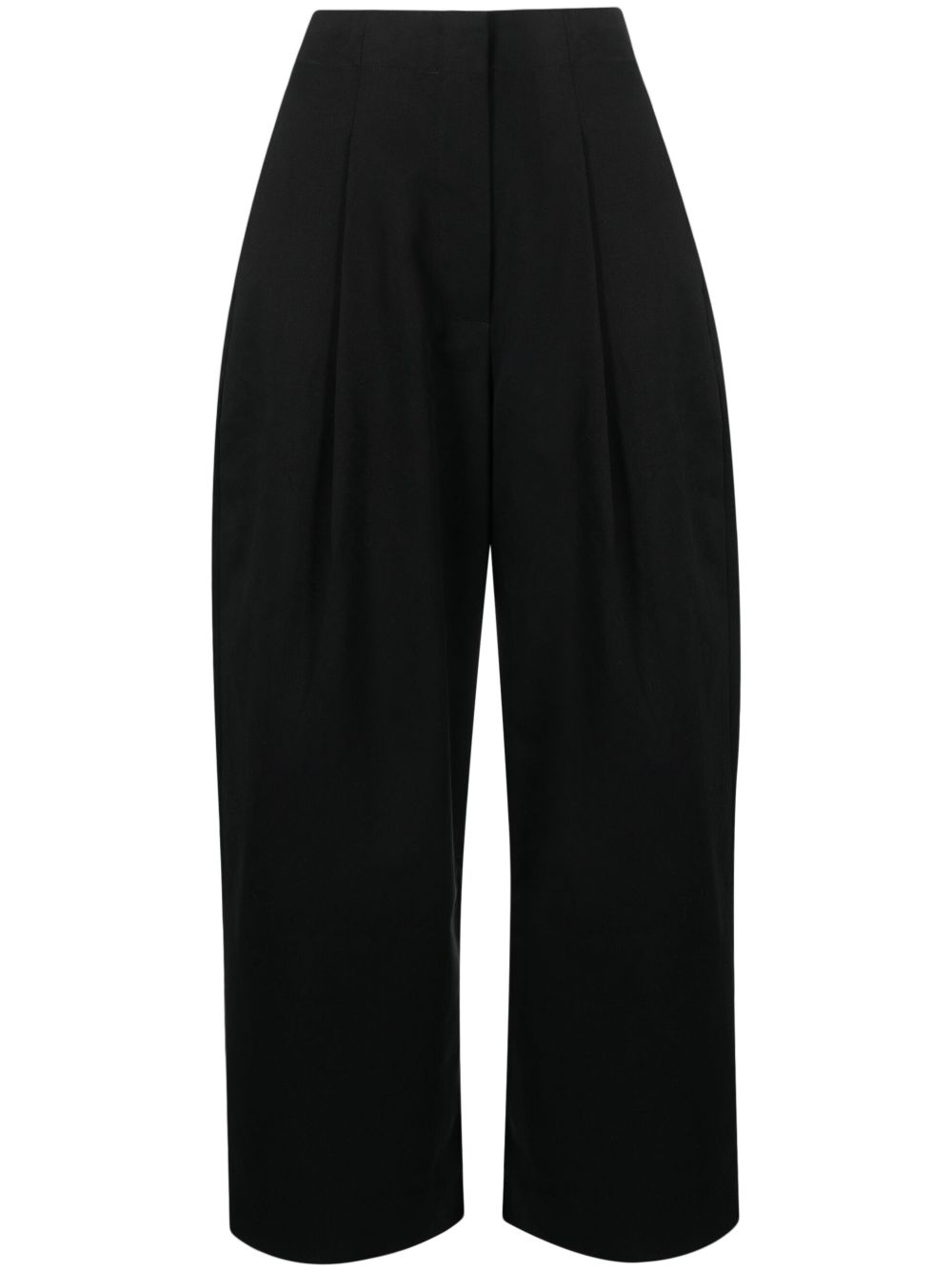 STUDIO NICHOLSON High-Waisted Wide-Leg Trousers - Black image 0