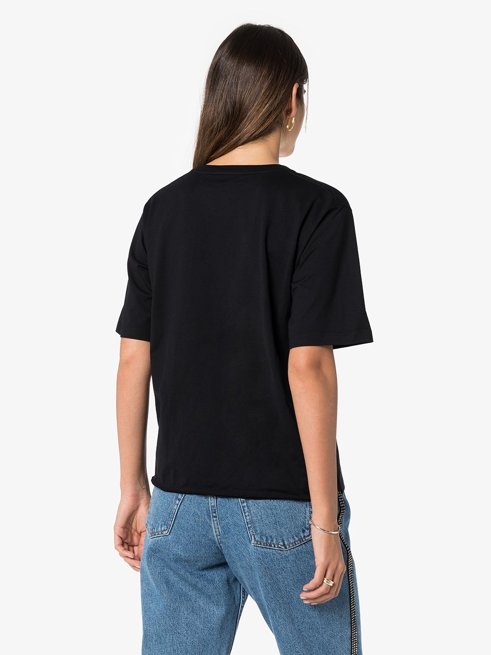 Saint Laurent Black Cotton T-Shirt image 2