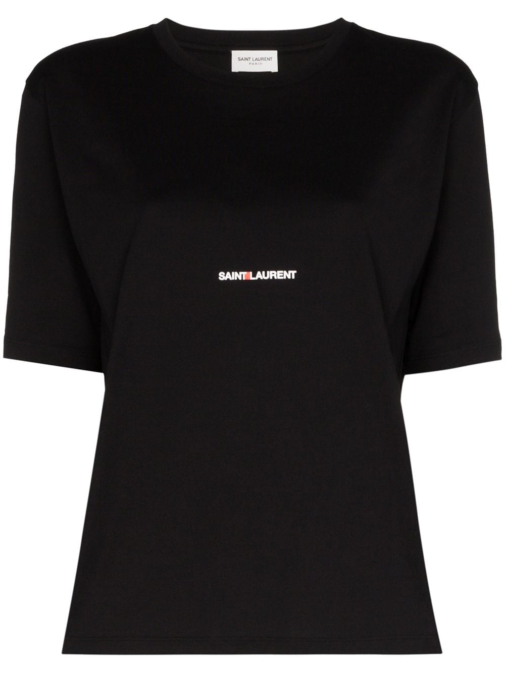 Saint Laurent Black Cotton T-Shirt image 0