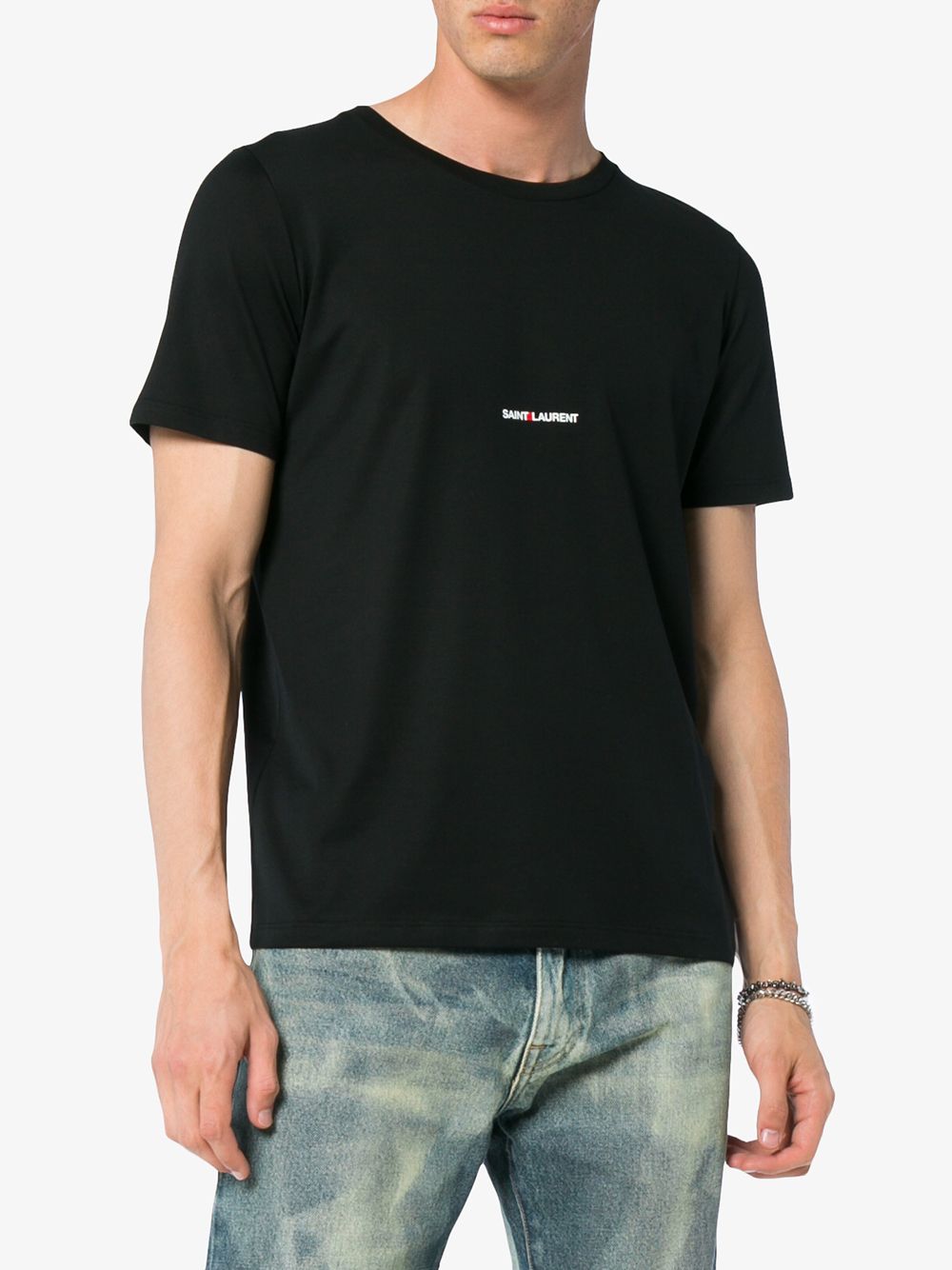 Saint Laurent Black Logo T-Shirt image 2