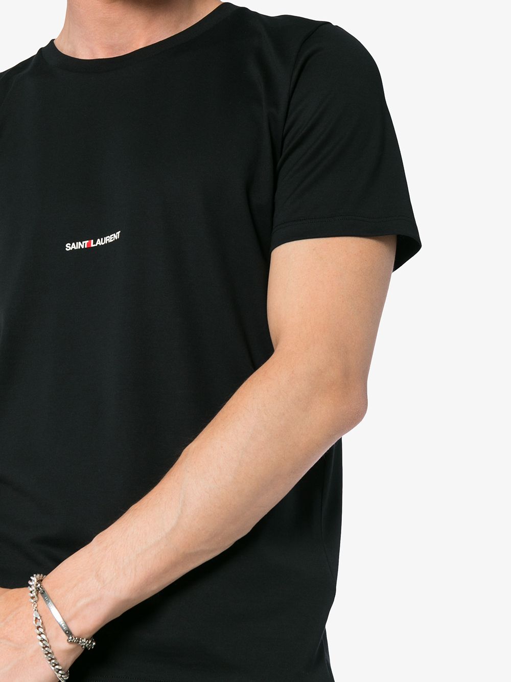 Saint Laurent Black Logo T-Shirt image 4