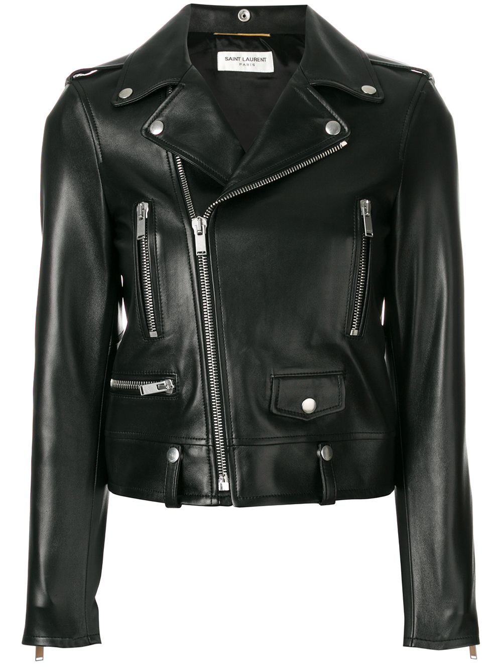 Saint Laurent Black Cropped Jacket image 0