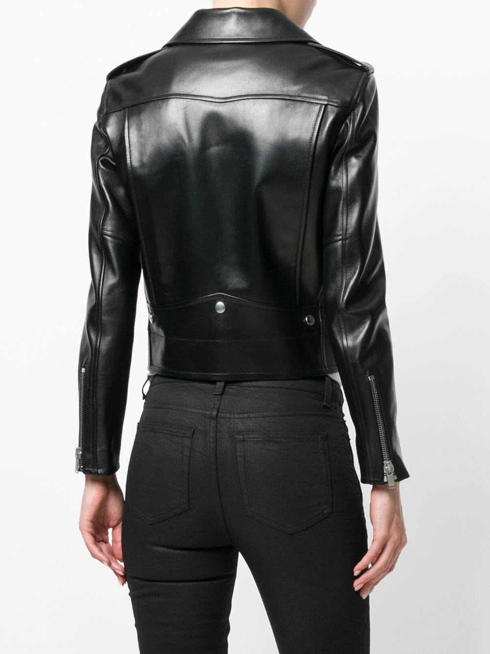 Saint Laurent Black Cropped Jacket image 3