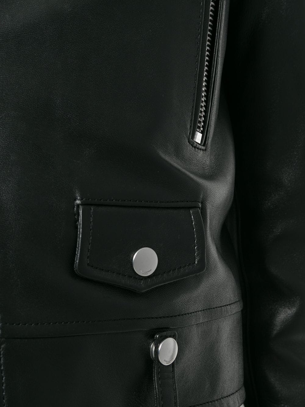 Saint Laurent Black Cropped Jacket image 4