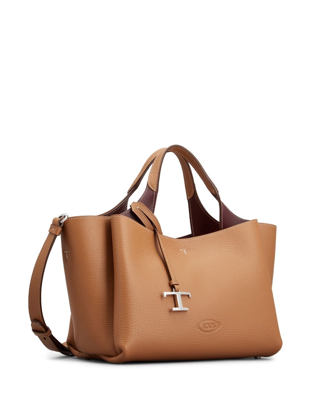 Tod's Cognac Brown Leather Shoulder Bag image 1