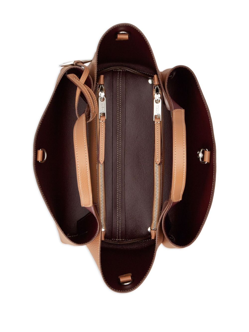 Tod's Cognac Brown Leather Shoulder Bag image 2