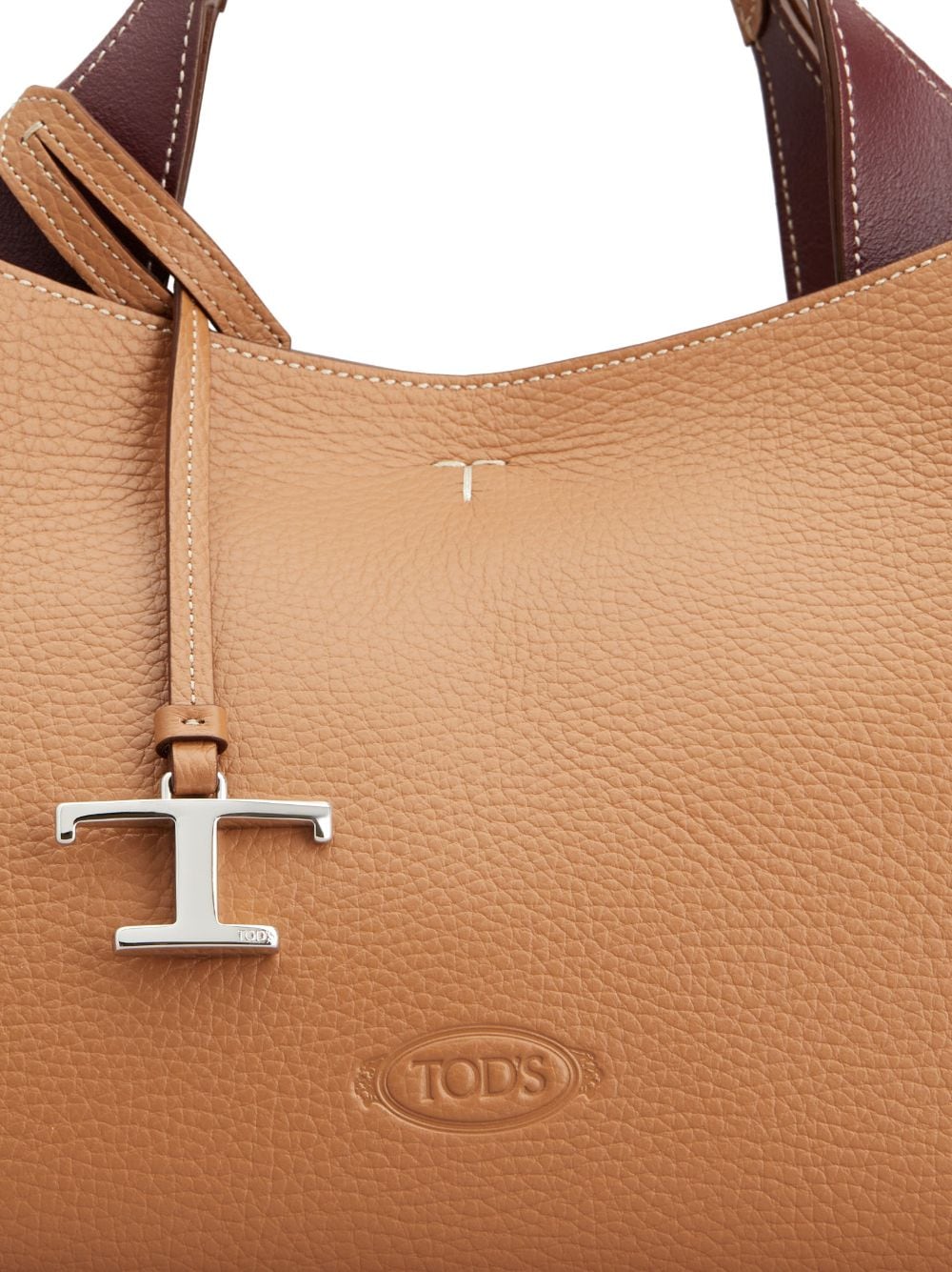 Tod's Cognac Brown Leather Shoulder Bag image 3