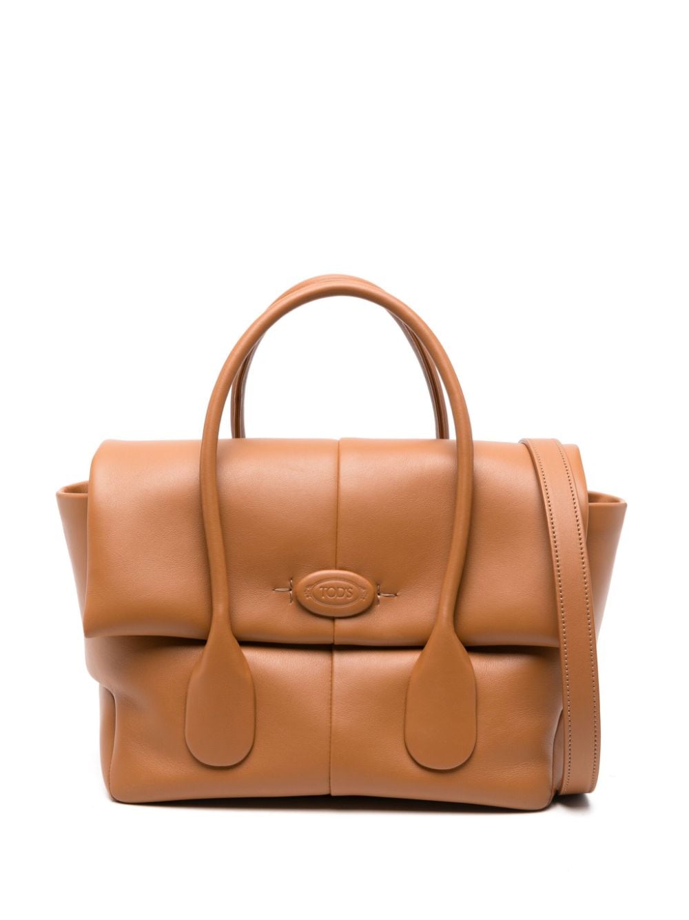 Tod's Caramel Brown Leather Top Handle Bag image 0