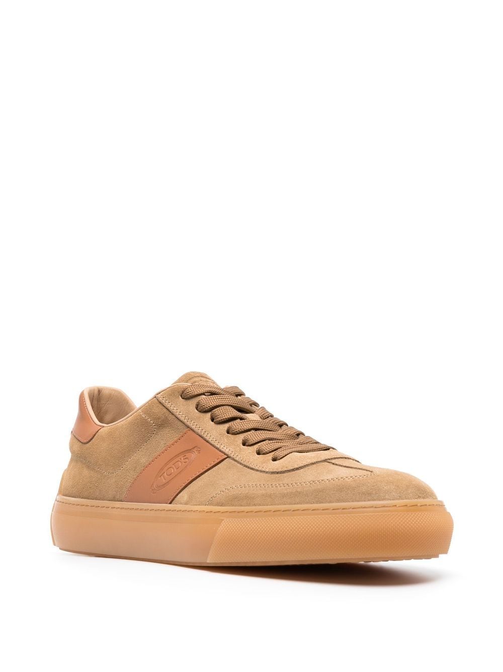 Tod's Suede Low-Top Sneakers in Beige image 2