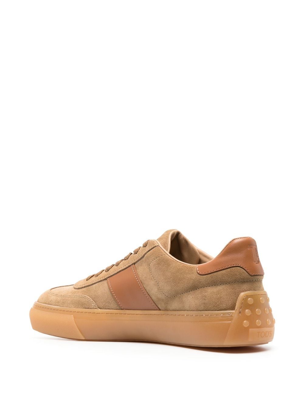 Tod's Suede Low-Top Sneakers in Beige image 3