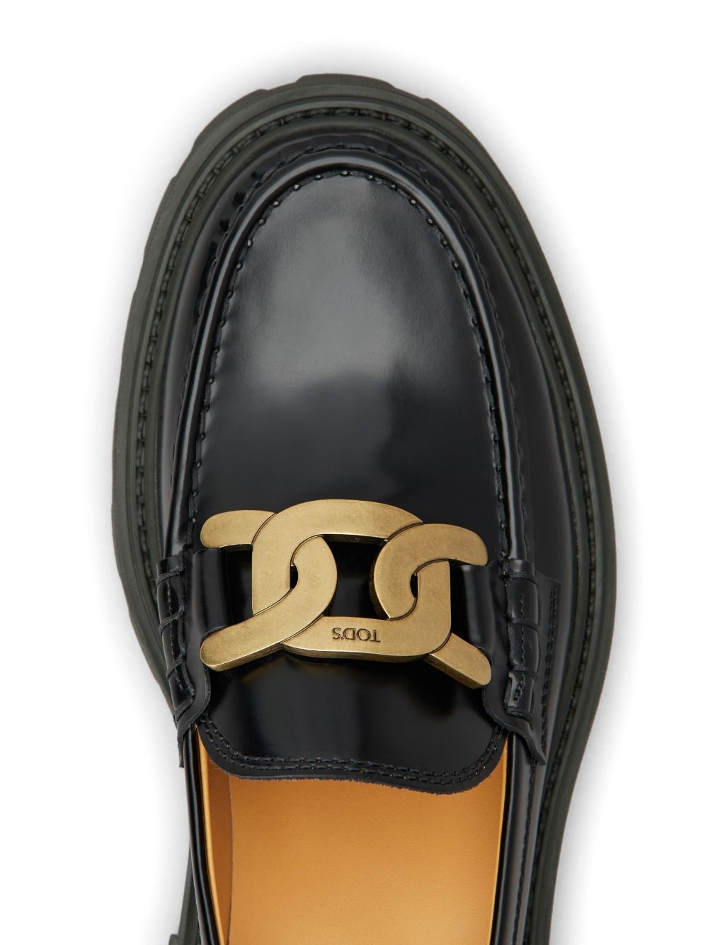 Tod's Gomma Pesante Leather Loafers in Black image 1