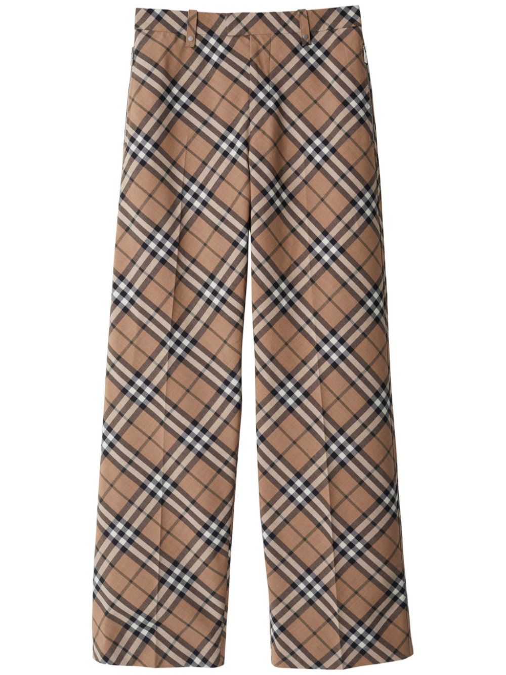 Burberry Nova Check Tailored Trousers - Beige image 0