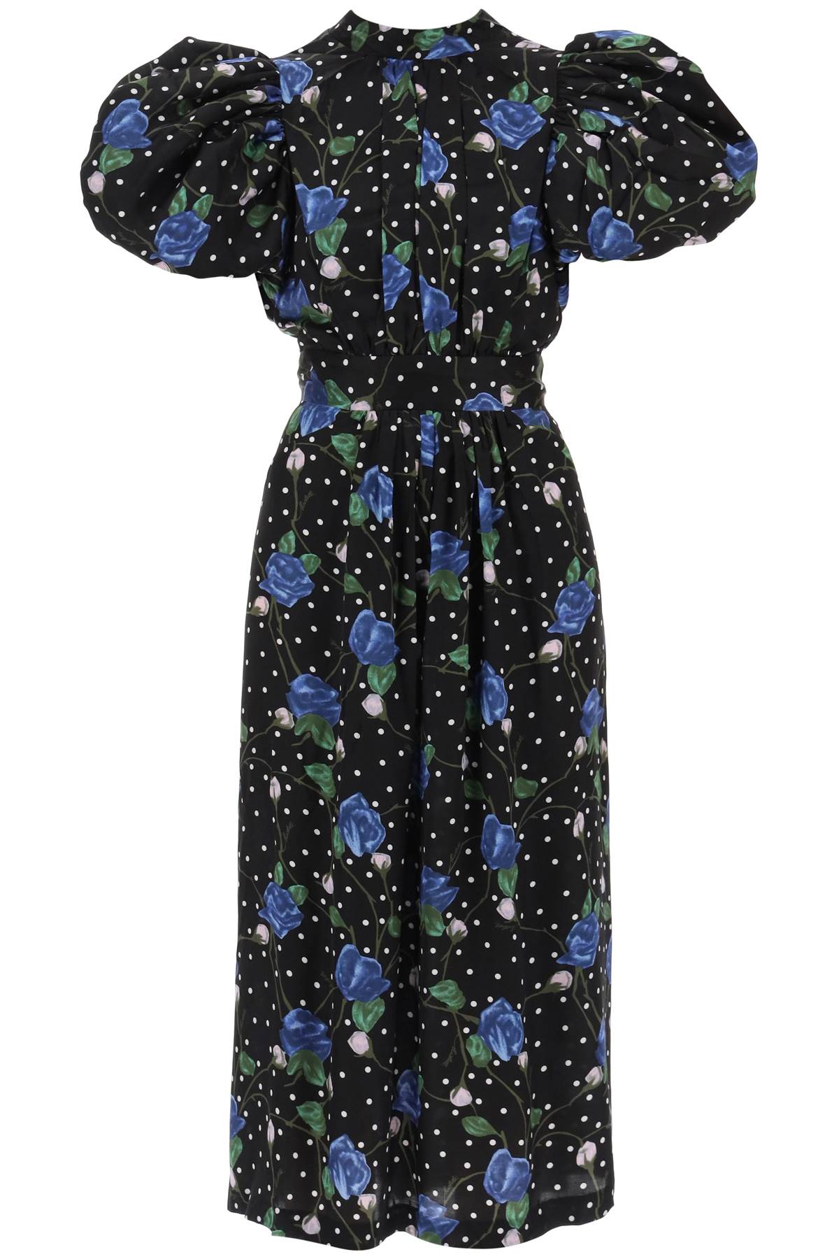 Rotate midi dress with balloon sleeves image 0