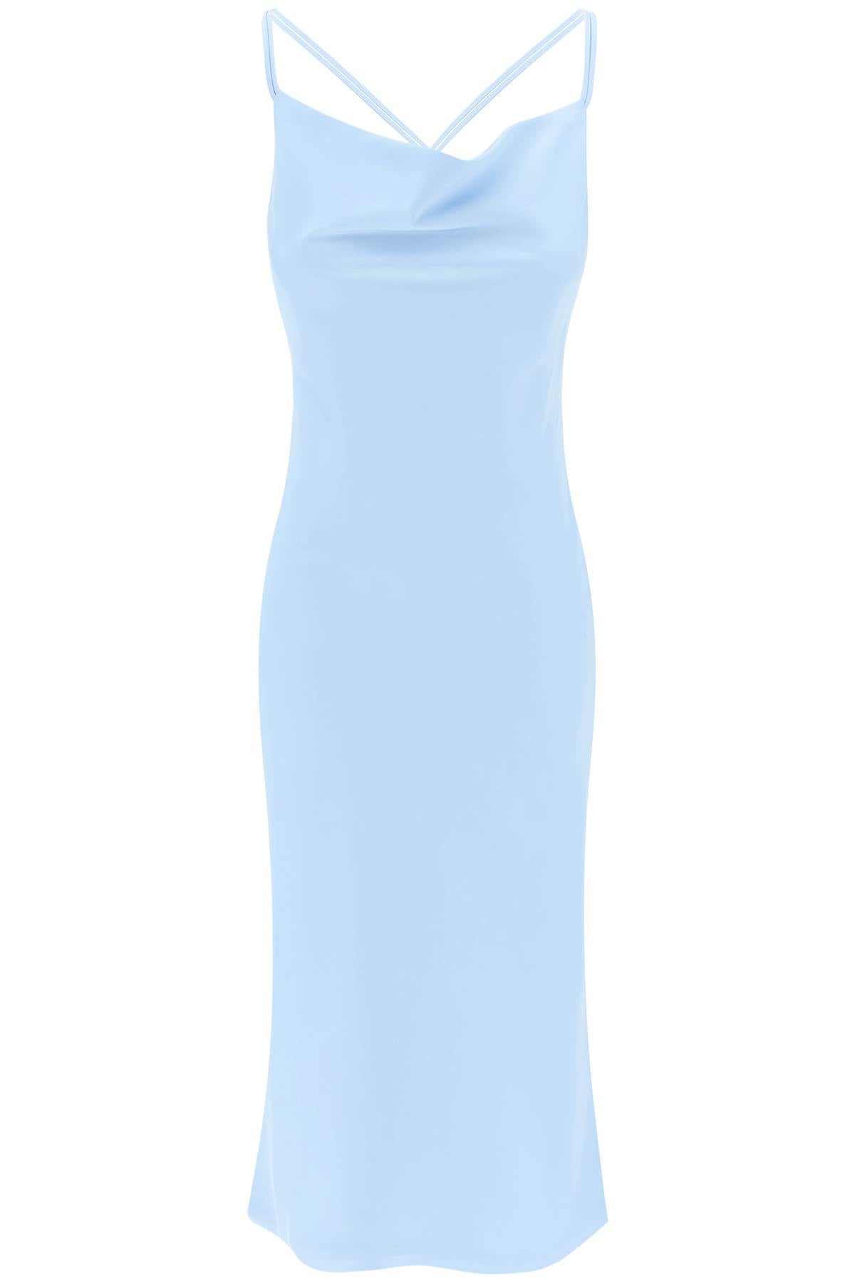 Rotate satin midi slip dress for a image 0