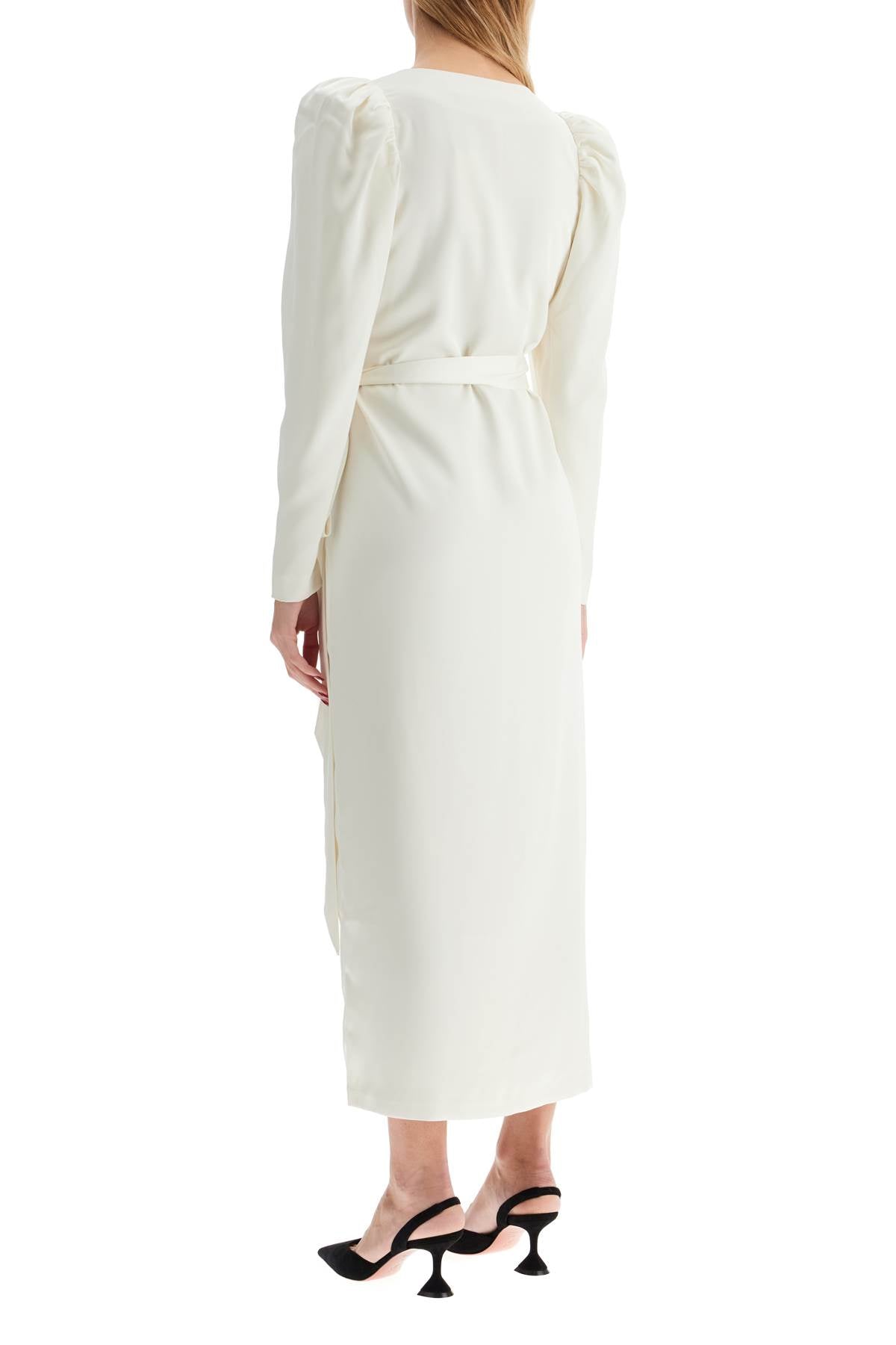 Rotate wrap midi dress with a wrap image 2