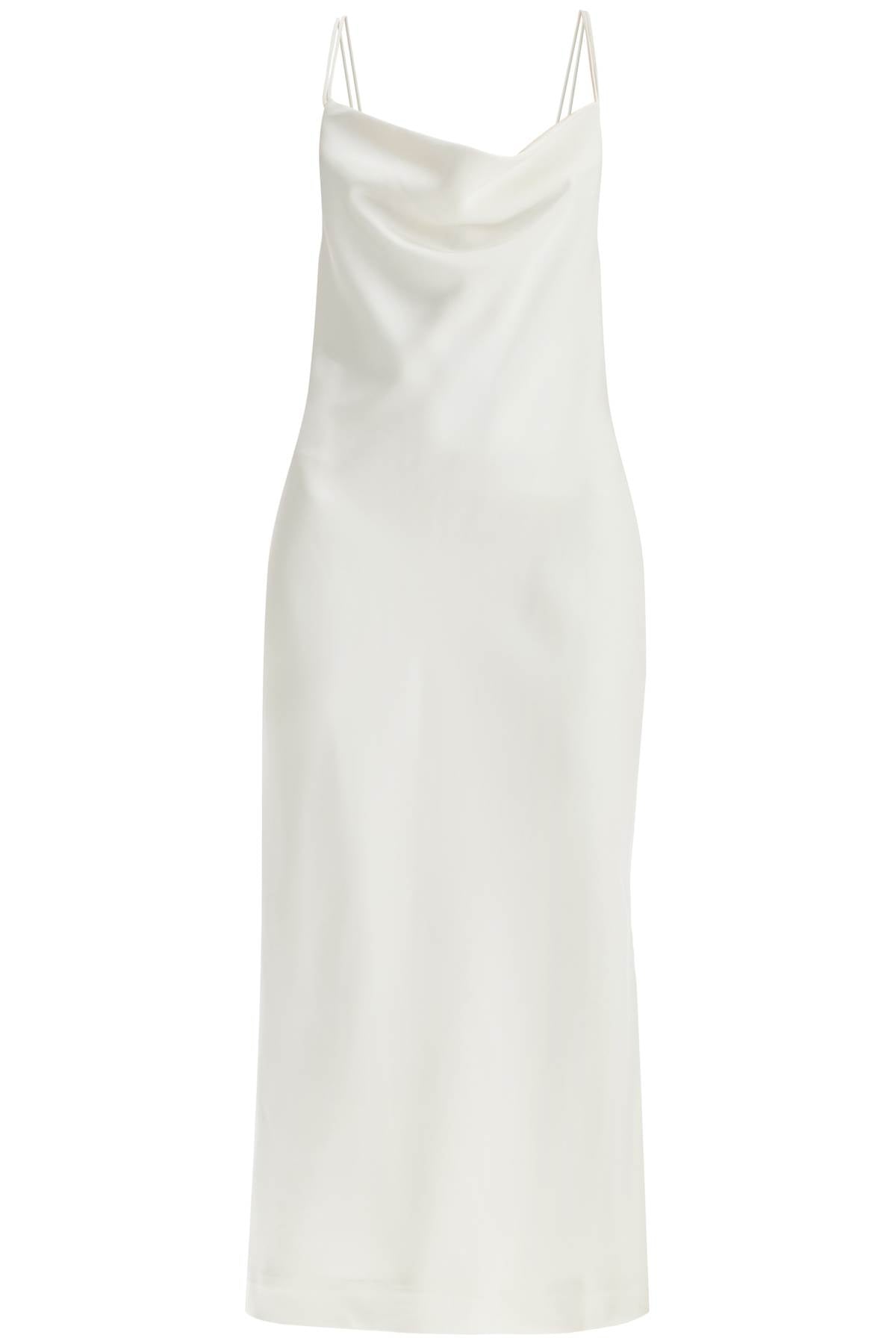 Rotate Satin Slip Dress with Criss-Cross Straps image 0