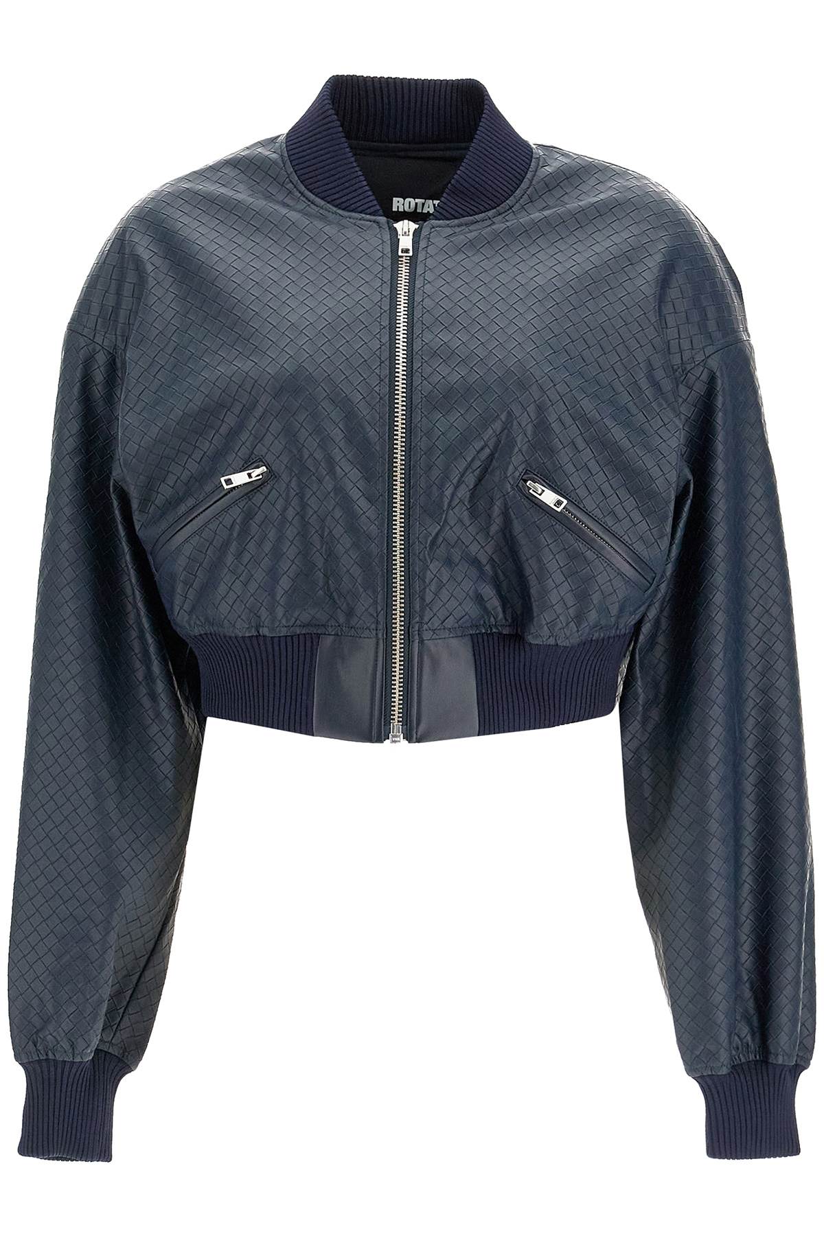 Rotate Cropped Bomber Jacket with Braided Details image 0