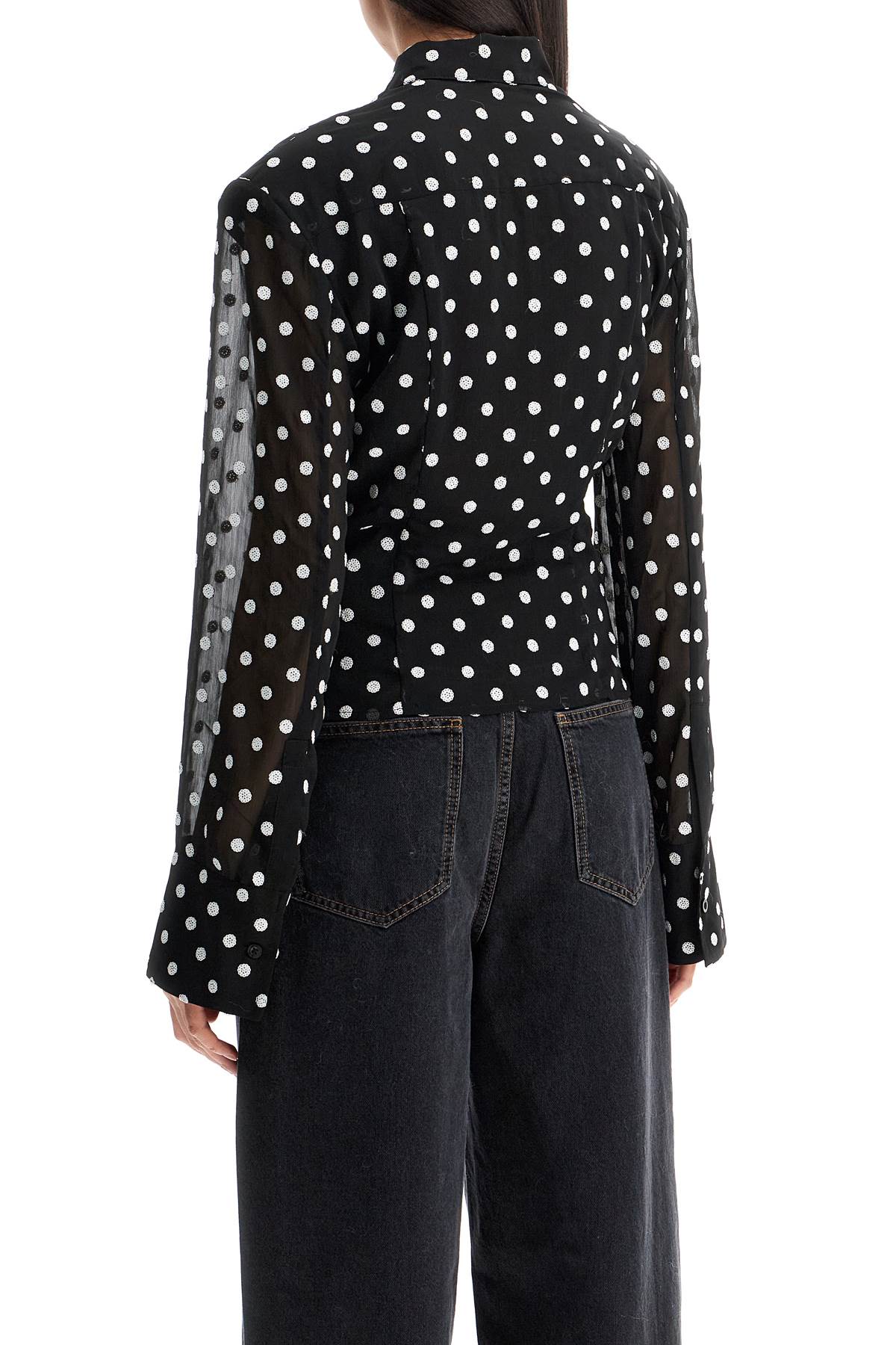 Rotate Sequined Chiffon Blouse image 2