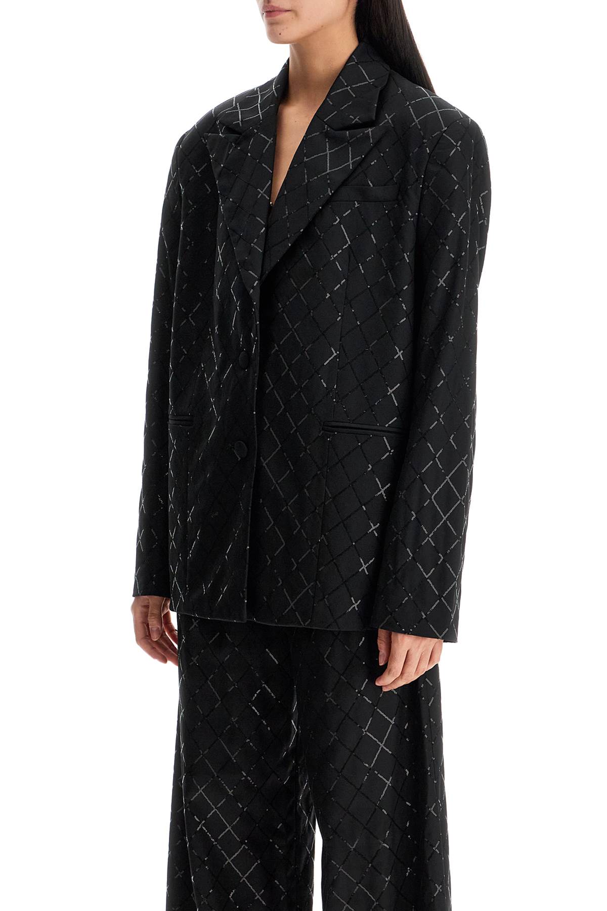 Rotate Sequin Oversized Blazer image 3