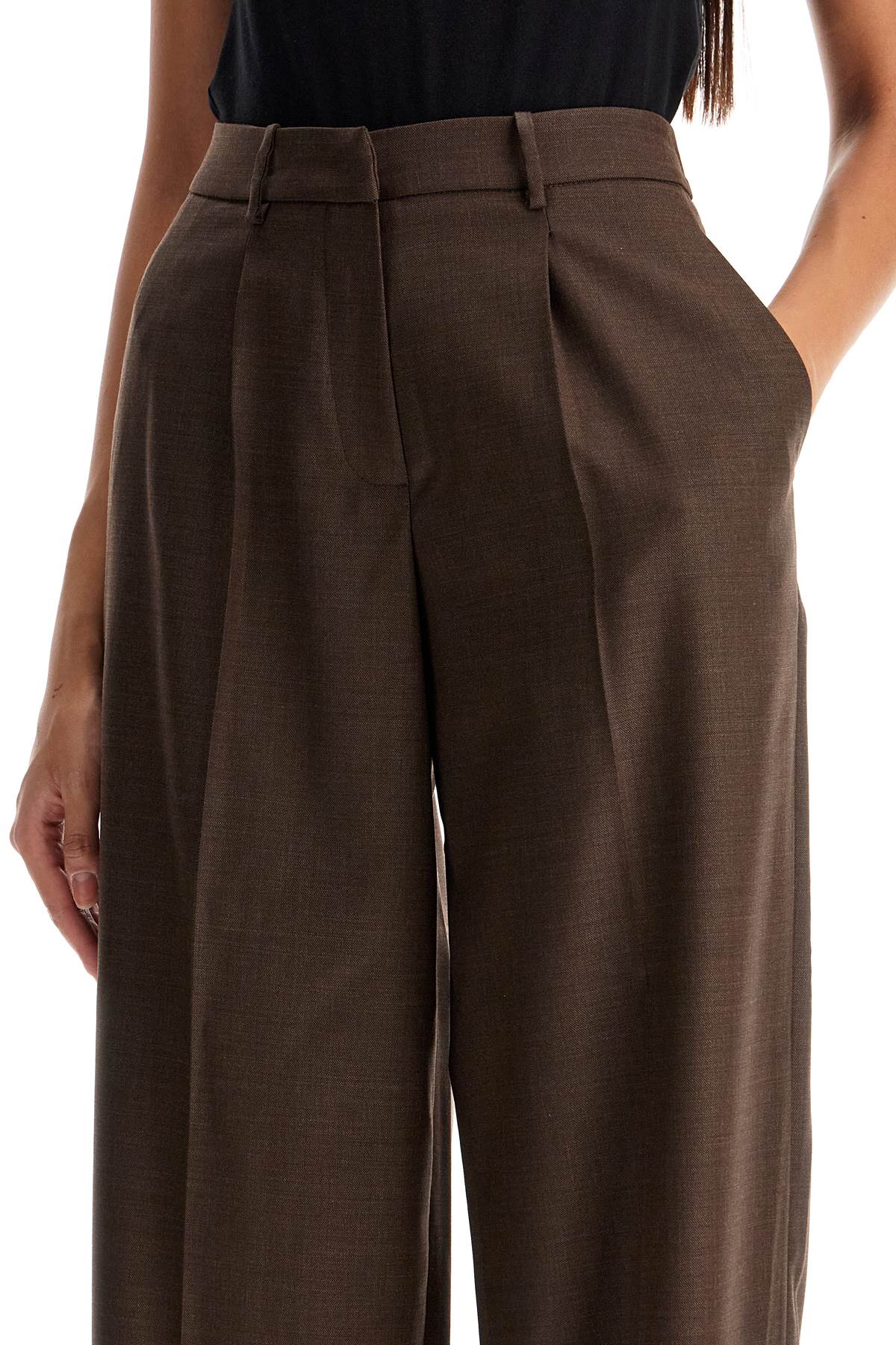 Magda Butrym Wide-Leg Stretch Wool Trousers image 3