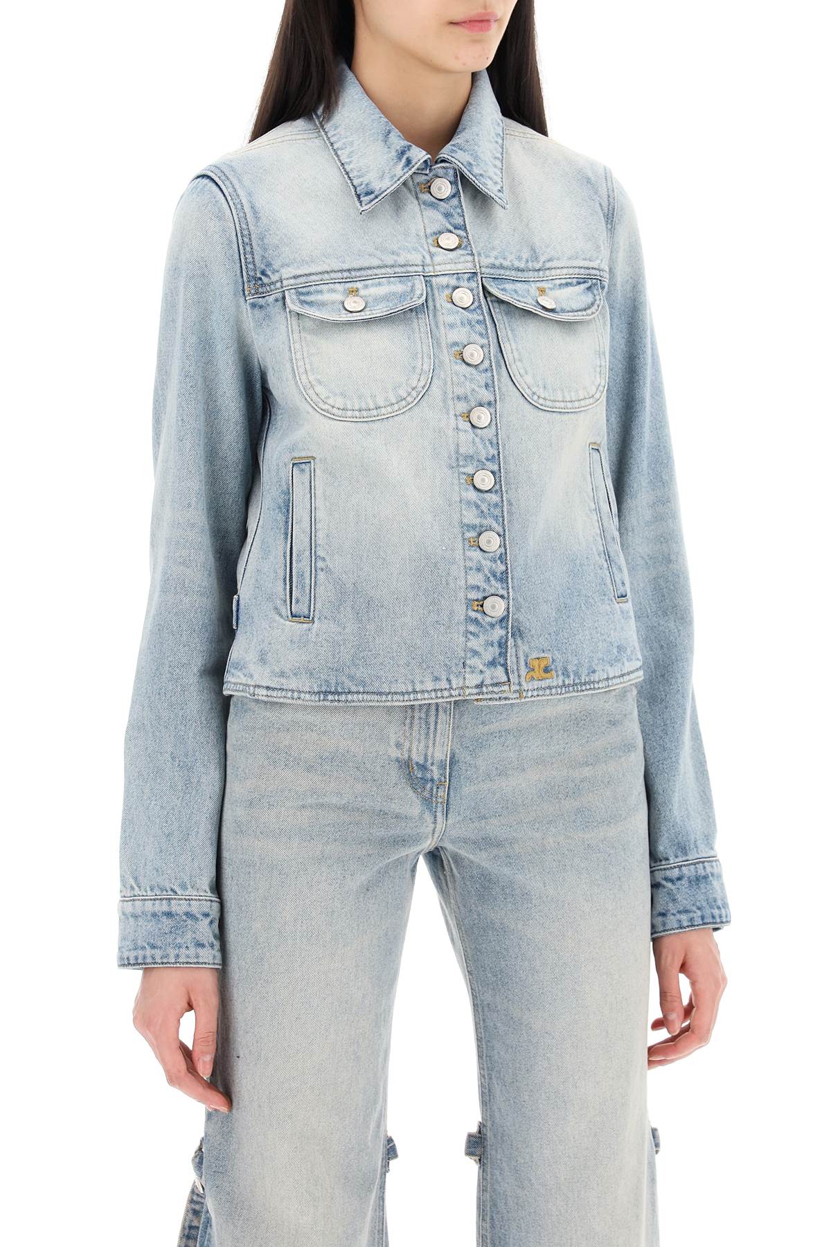 Courreges denim trucker jacket for image 1