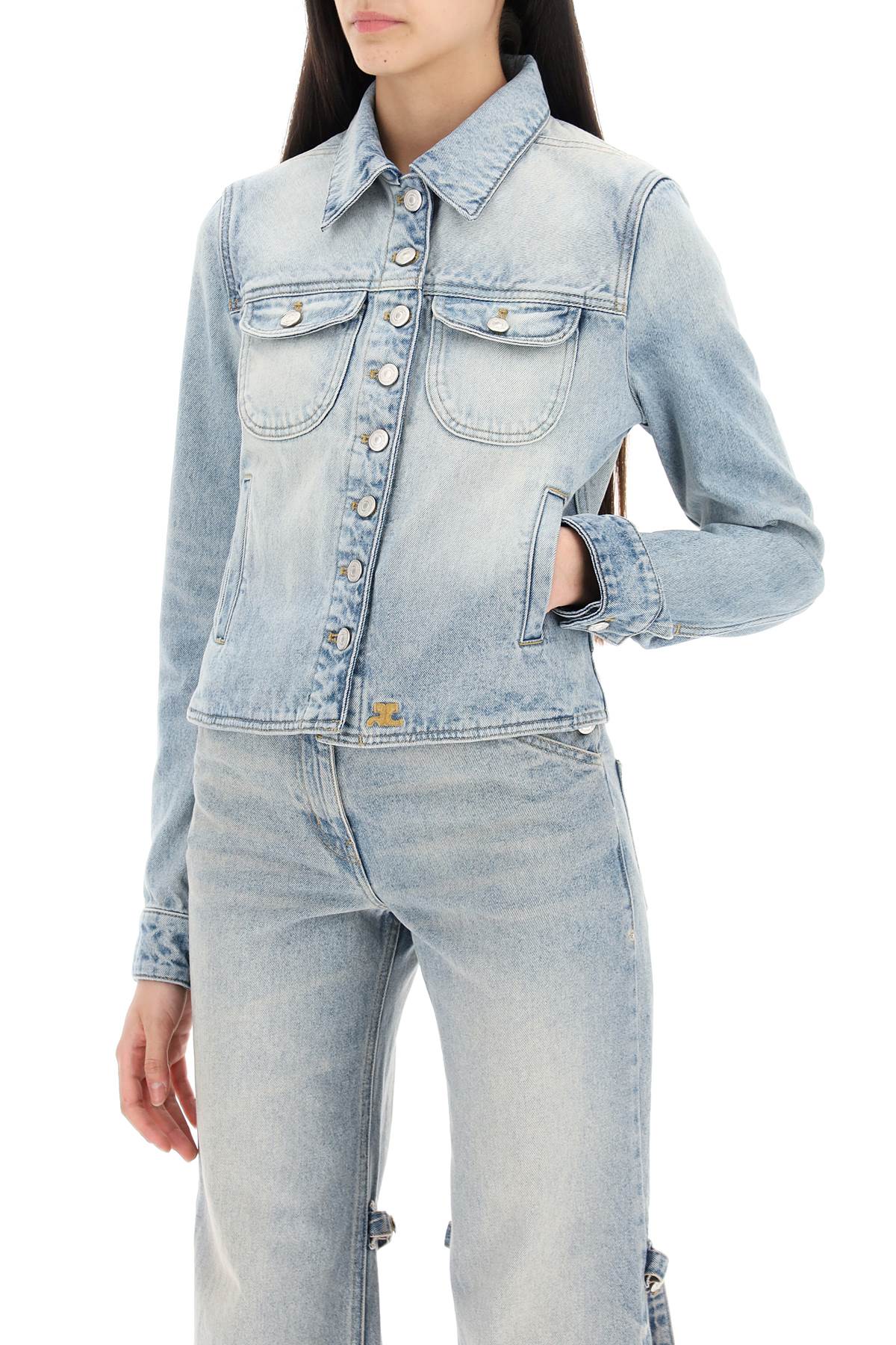 Courreges denim trucker jacket for image 3