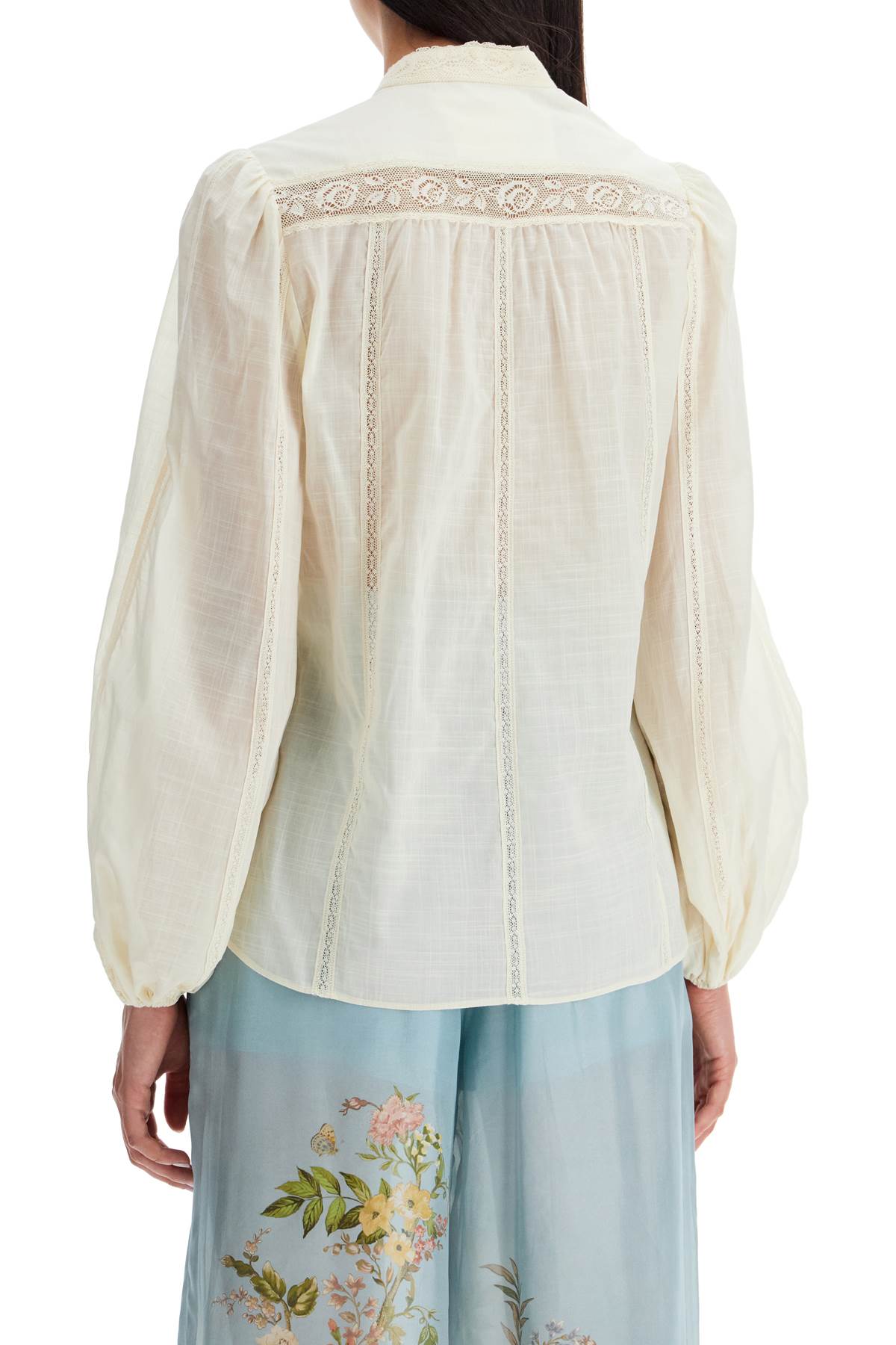 Zimmermann halliday lace-trimmed shirt image 2