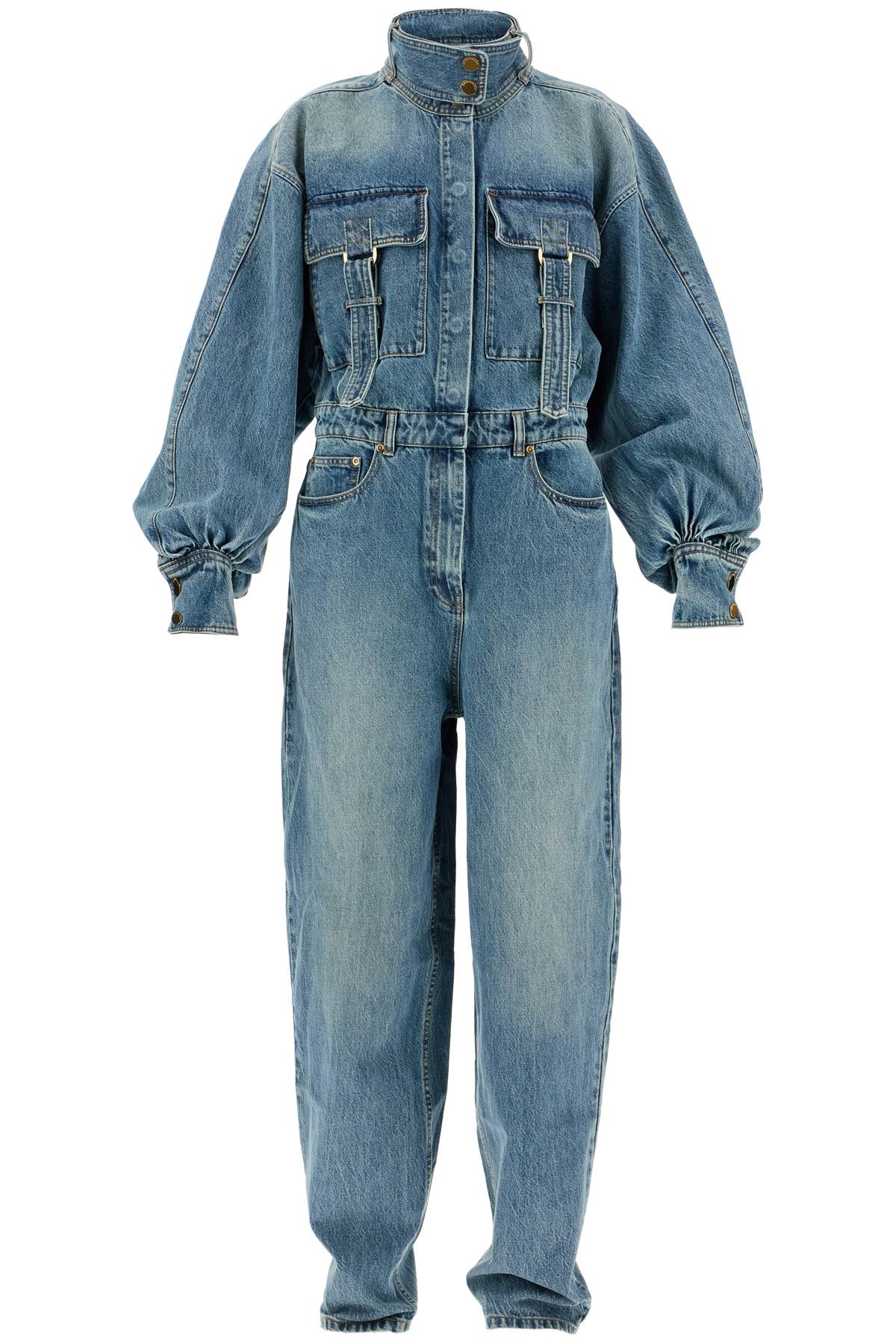 Zimmermann denim illustration overall jumpsuit image 0