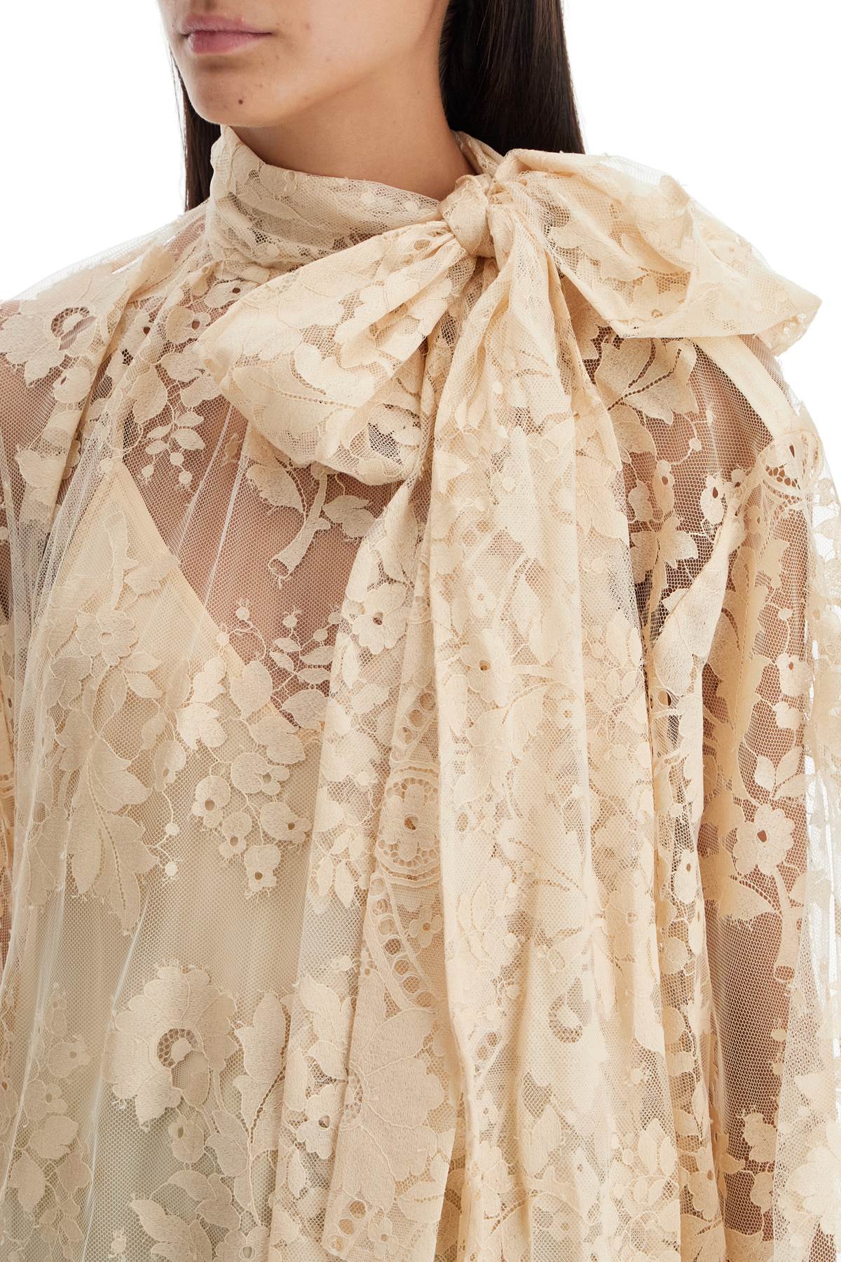 Zimmermann Chantilly Lace Maxi Blouse with Floral Pattern image 3