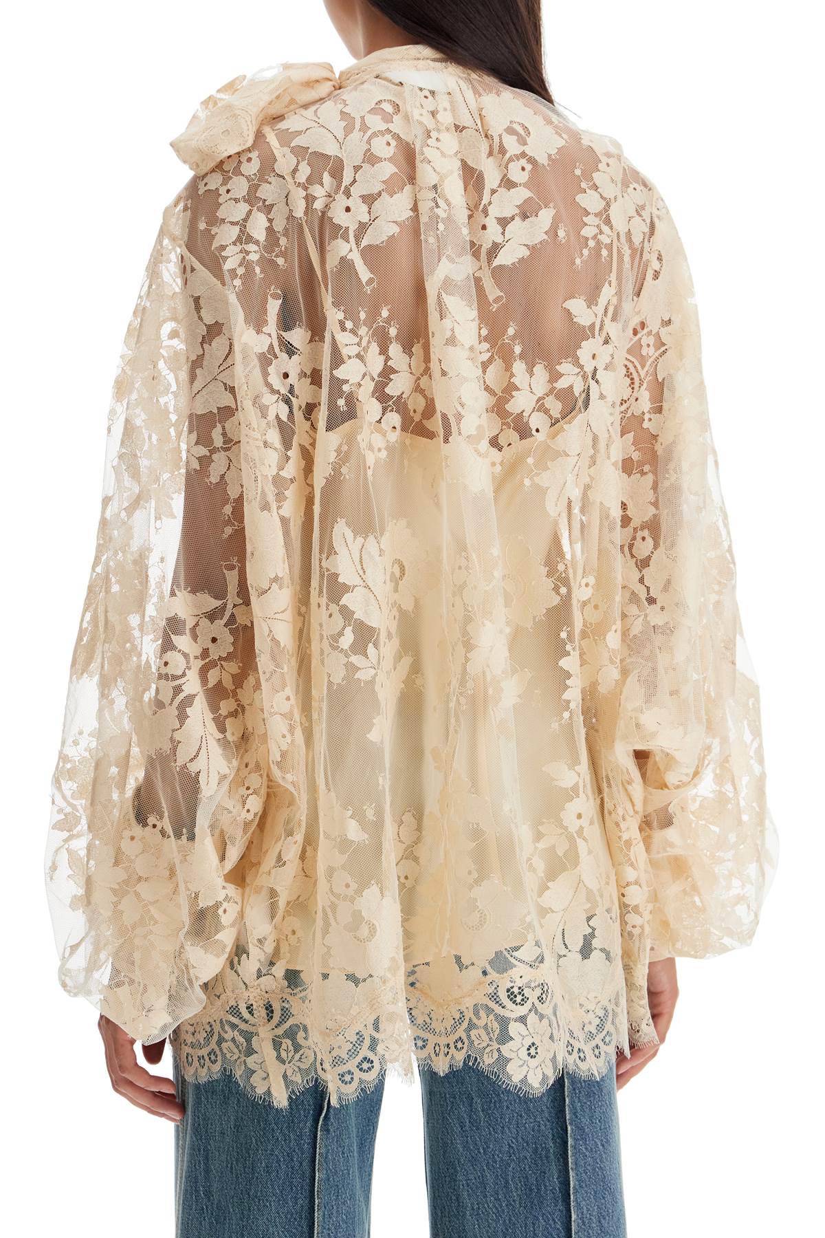 Zimmermann Chantilly Lace Maxi Blouse with Floral Pattern image 2