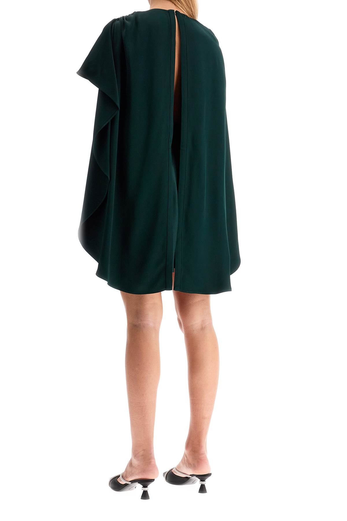 Zimmermann 'Eden' Mini Cape Dress in Fluid Viscose Mikado image 2