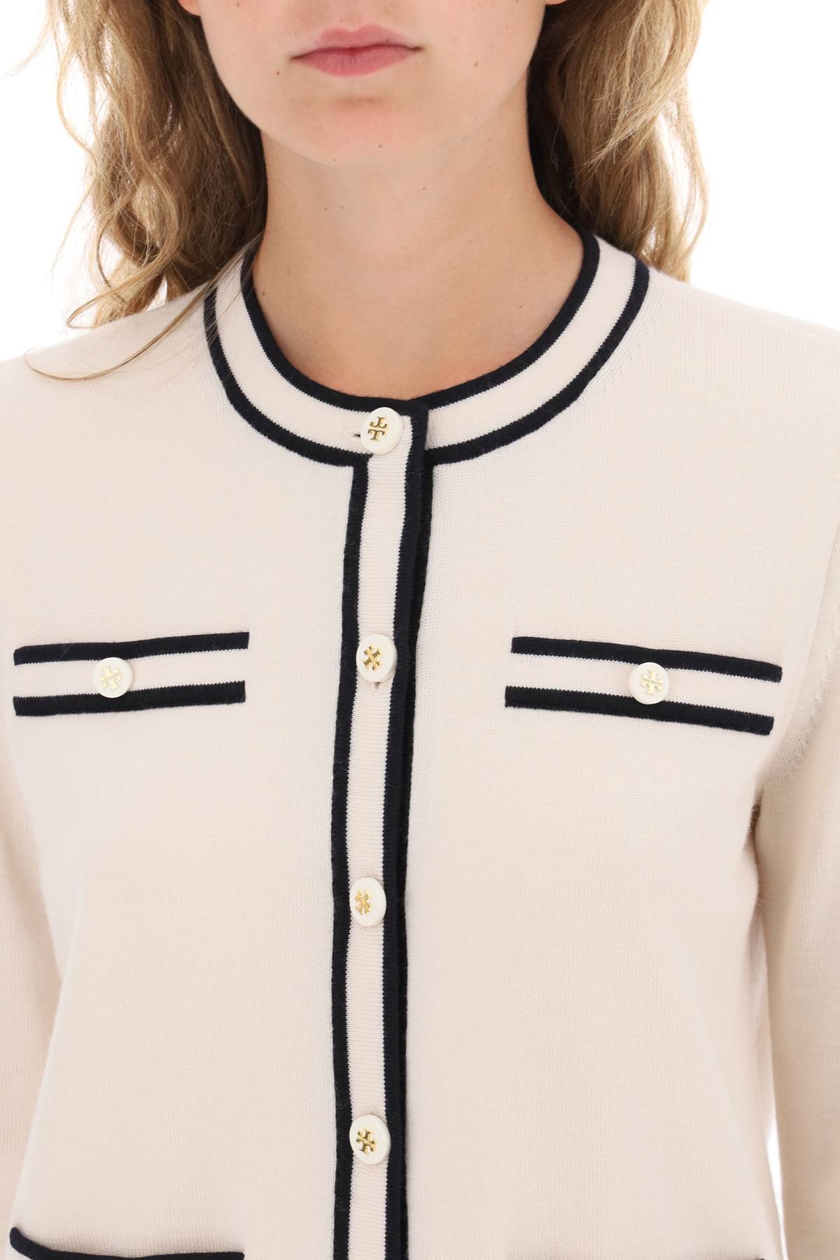 Tory Burch Kendra Merino Wool Cardigan image 3