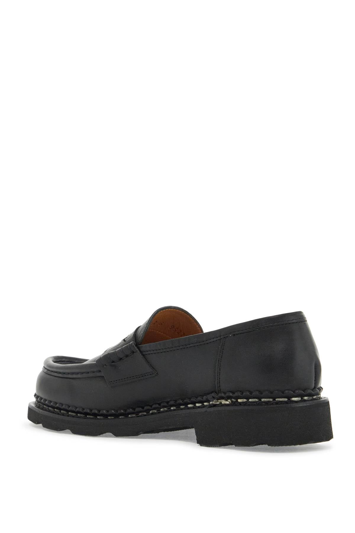 Paraboot Orsay Leather Loafers with Norwegian Stitching image 2