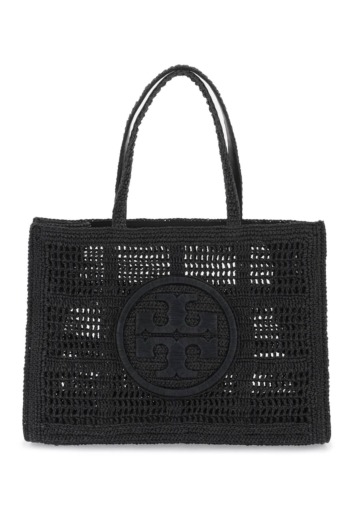 Tory Burch ella crochet raffia tote bag in image 0