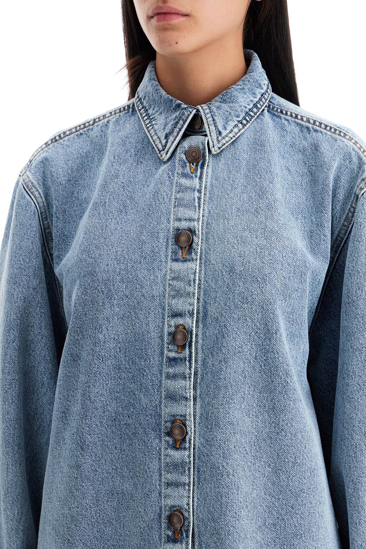 Magda Butrym denim oversized shirt for women image 3