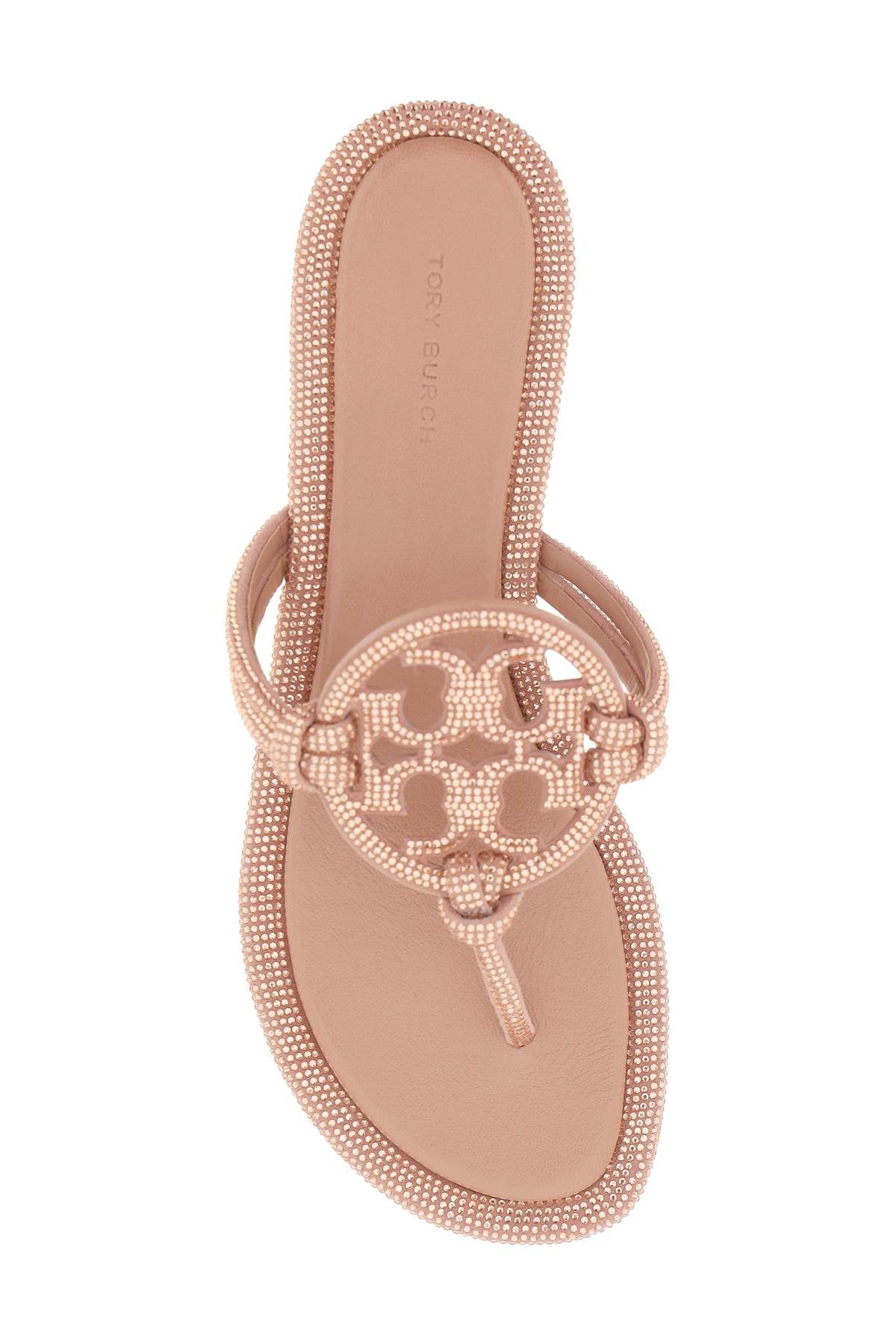 Tory Burch pavé leather thong sandals image 1