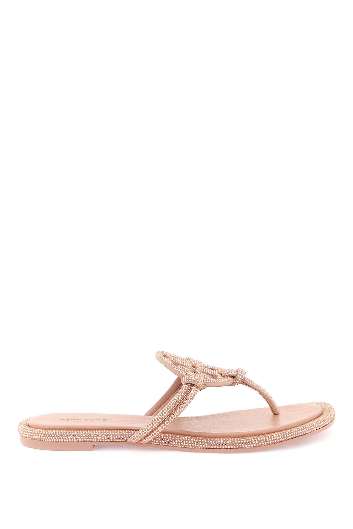 Tory Burch pavé leather thong sandals image 0