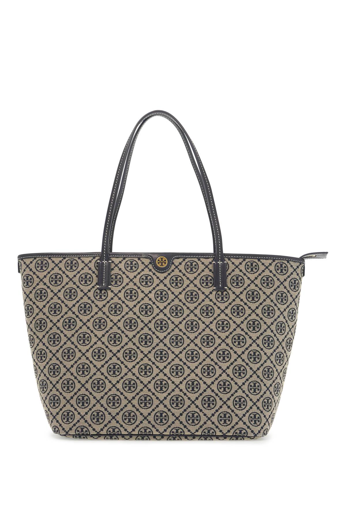 Tory Burch T Monogram Canvas Tote Bag image 0