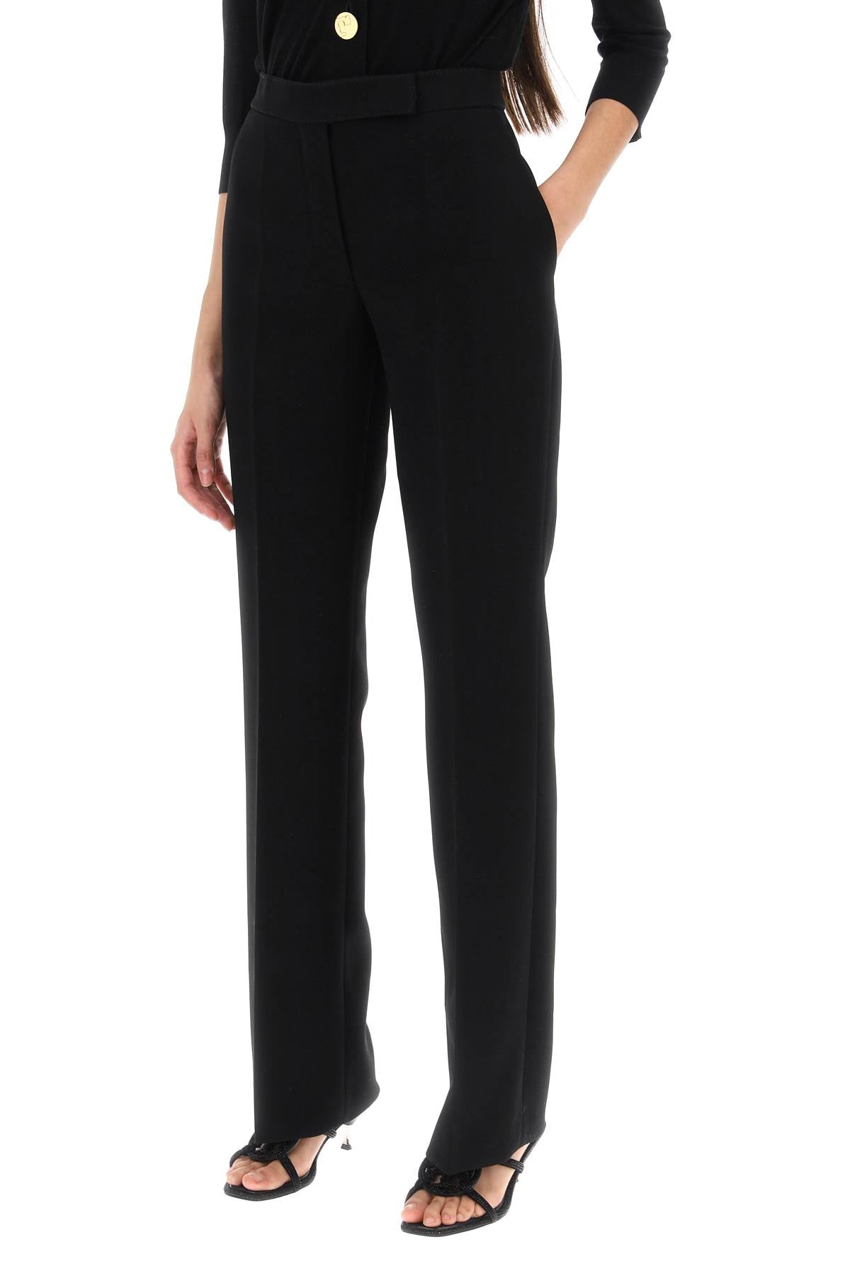 Tory Burch Straight Leg Crepe Cady Pants image 3