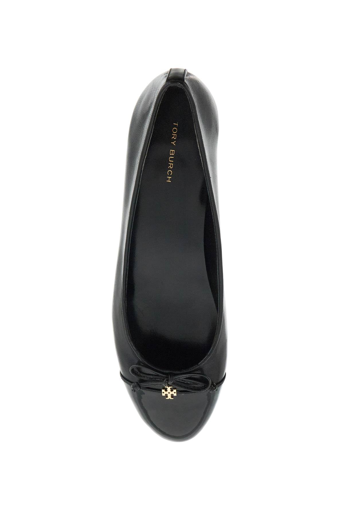 Tory Burch Women's Patent Leather Ballerina Flats with Bow Detail image 1