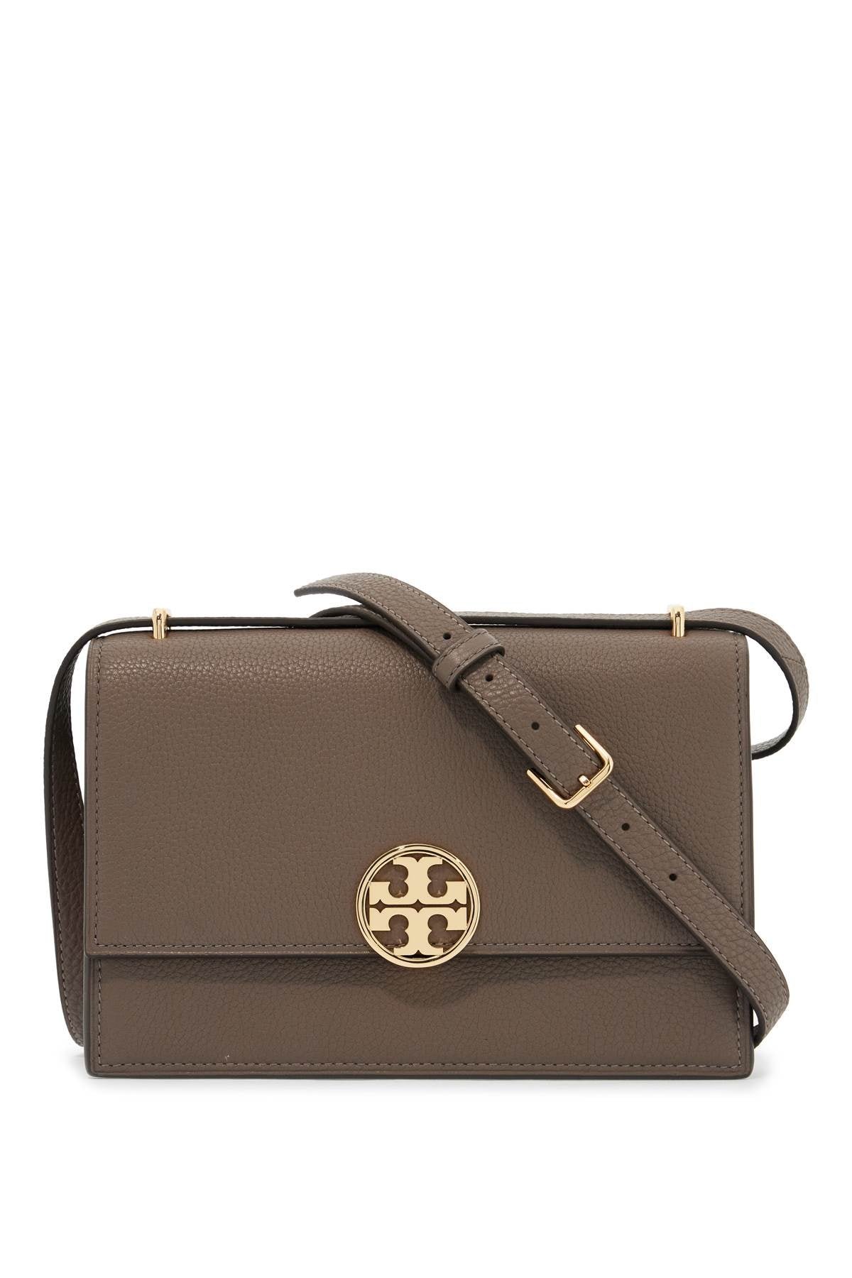 Tory Burch Miller Hammered Leather Shoulder Bag with Double T Logo image 0