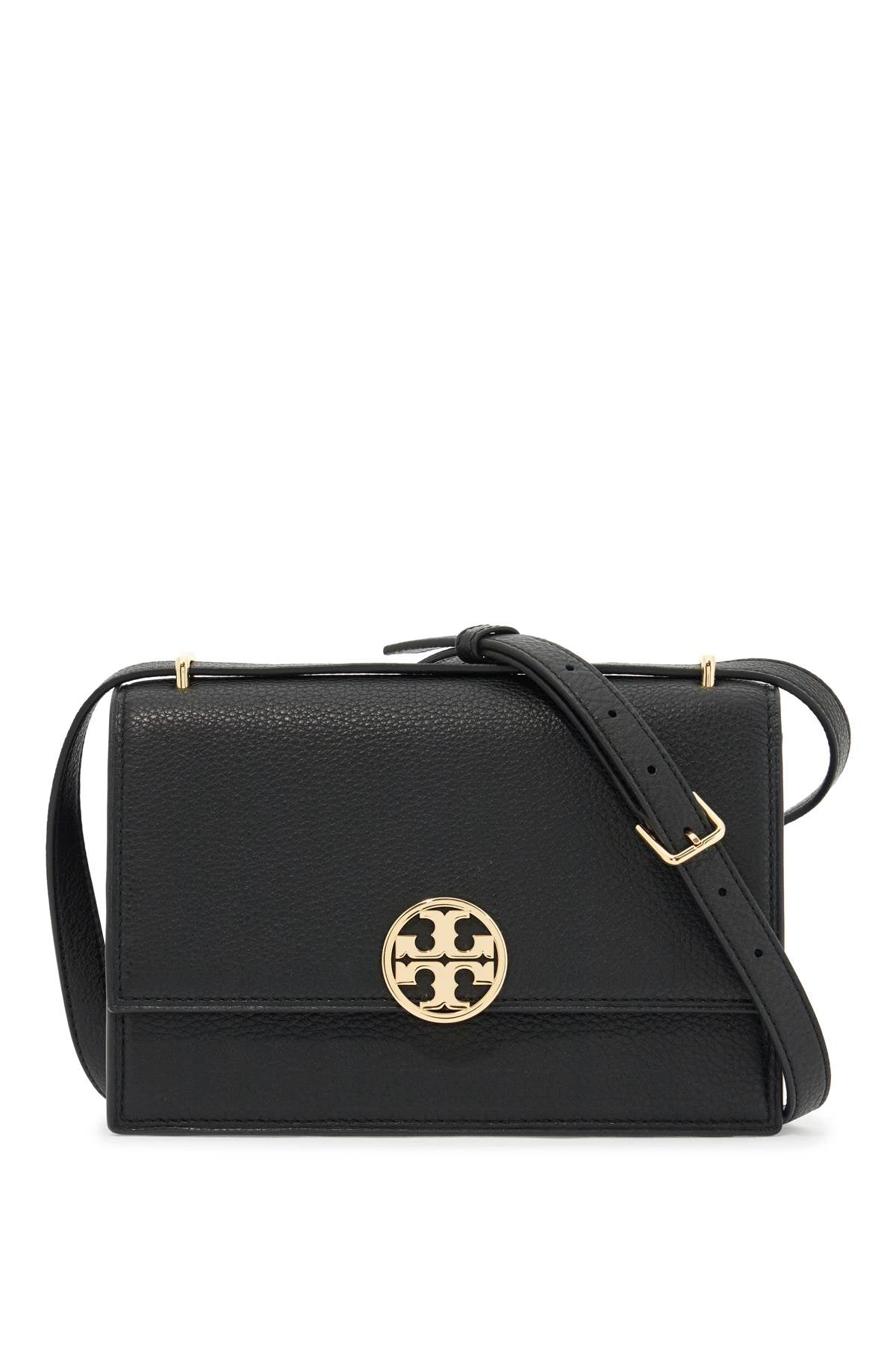 Tory Burch Miller Hammered Leather Shoulder Bag with Double T Logo image 0