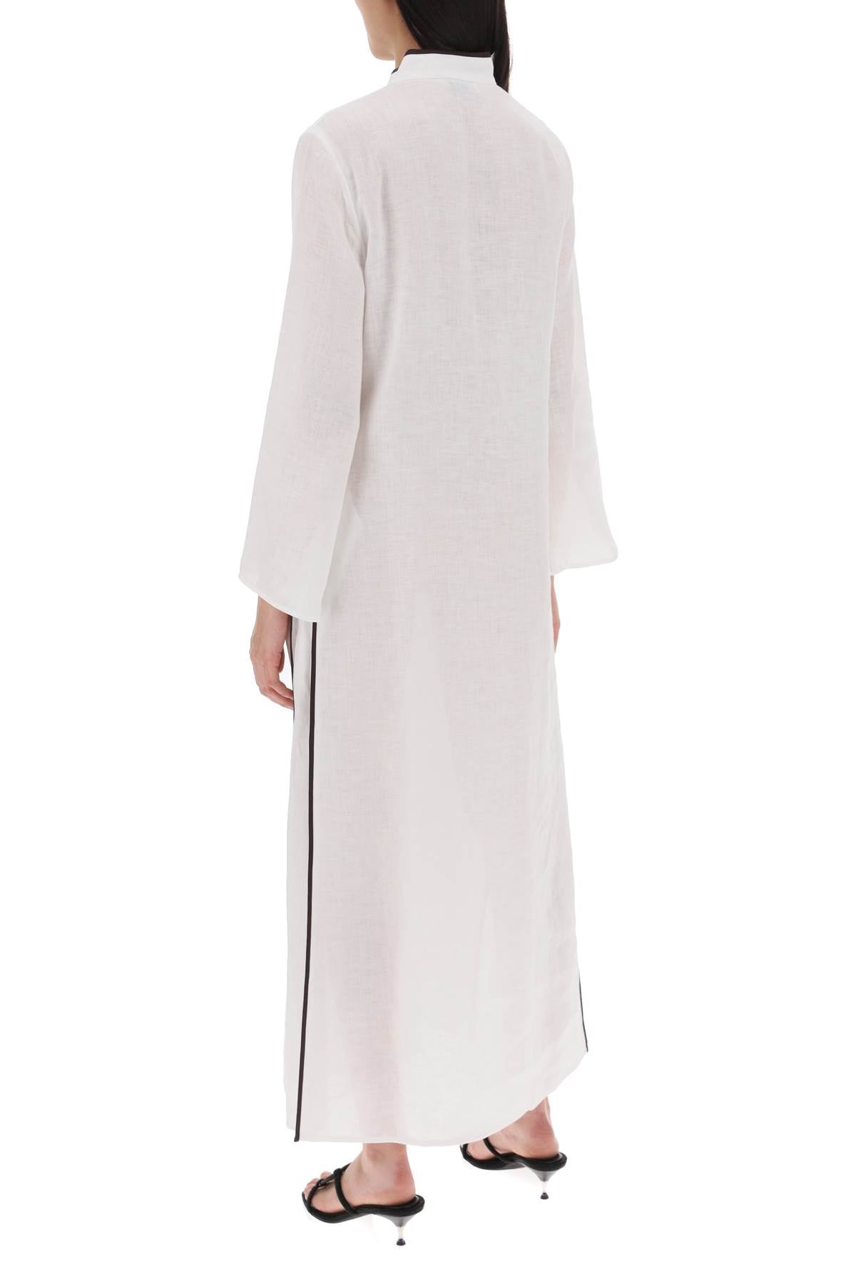 Tory Burch long linen caftan dress image 2